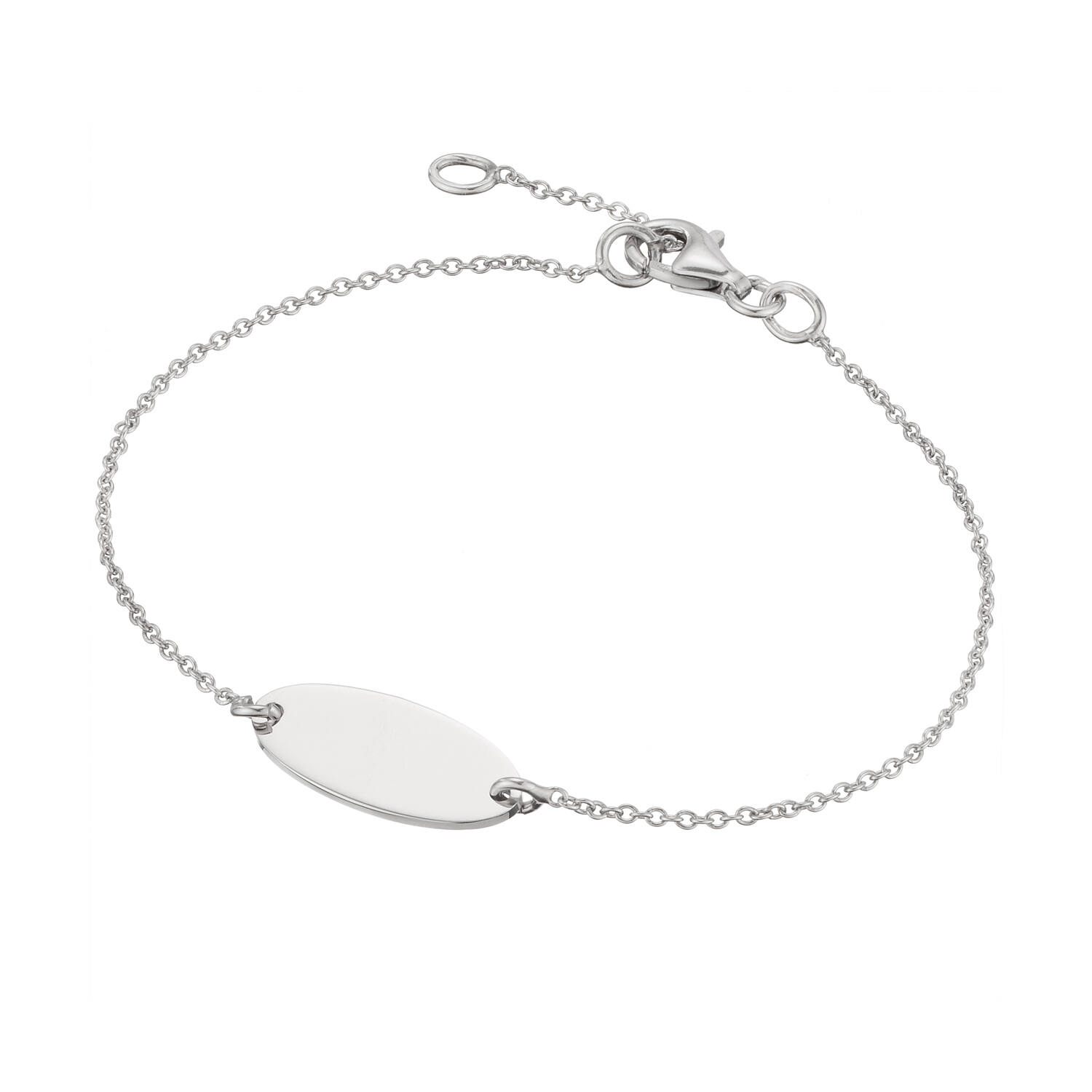  Bracelets gourmettes - Ancre - Ovale - 18mm - 19cm