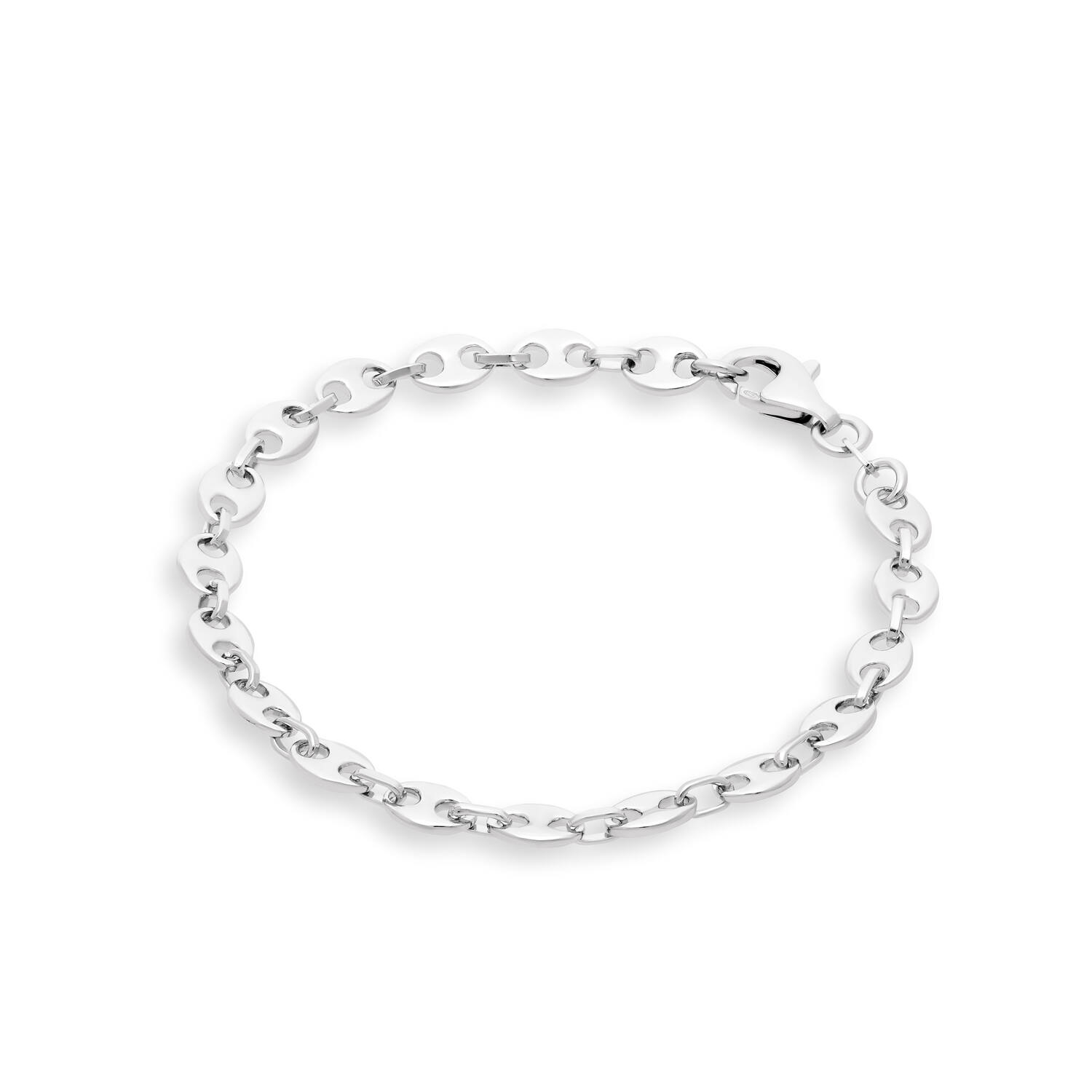  Link bracelets - Coffee bean - 6mm - 20cm