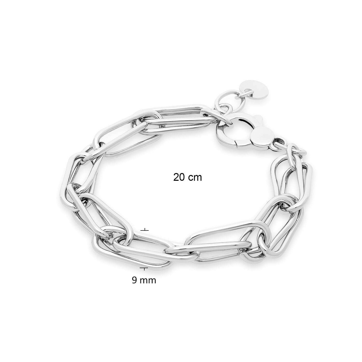  Gliederarmbänder - Büroklammer - 8mm - 20cm