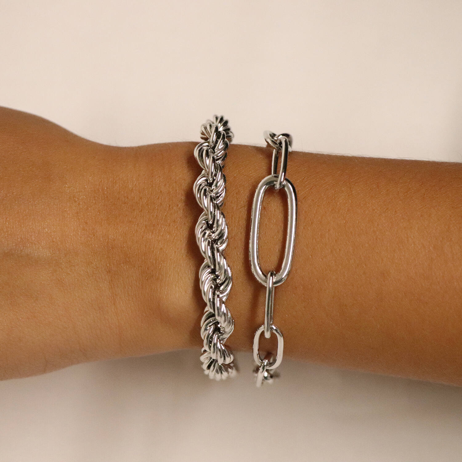  Schakelarmband - Koord - 8mm - 20cm