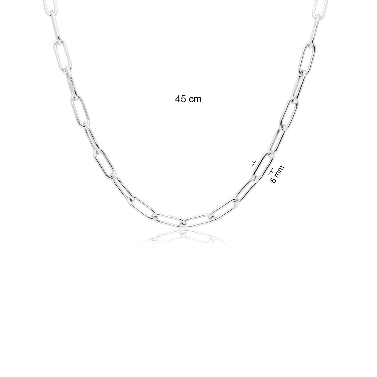  Schakelcollier - Anker - Paperclip hanger - 6mm - 45cm