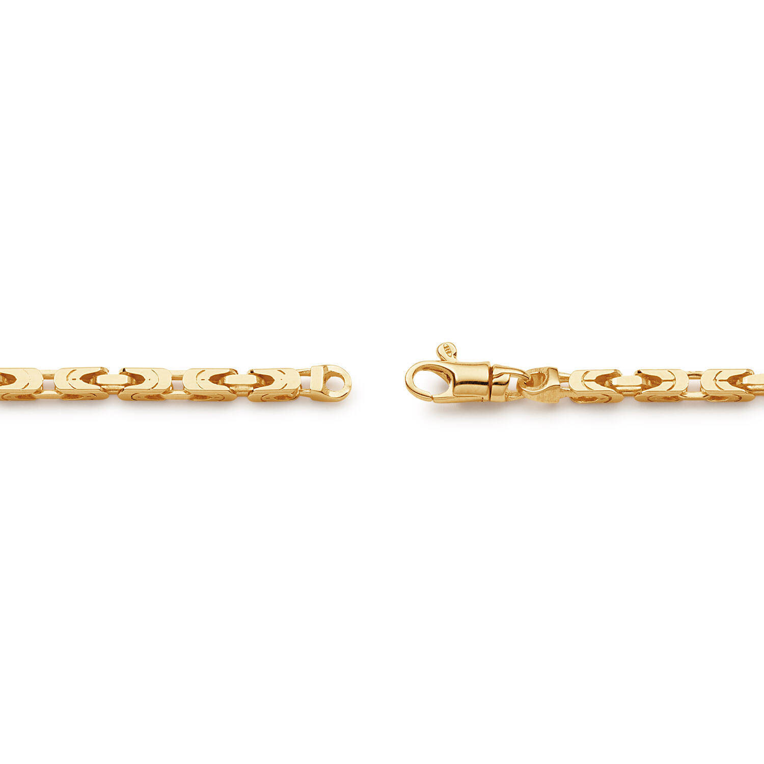  Bracelets à maillons - Chaine de roi - 2.5mm - 19cm