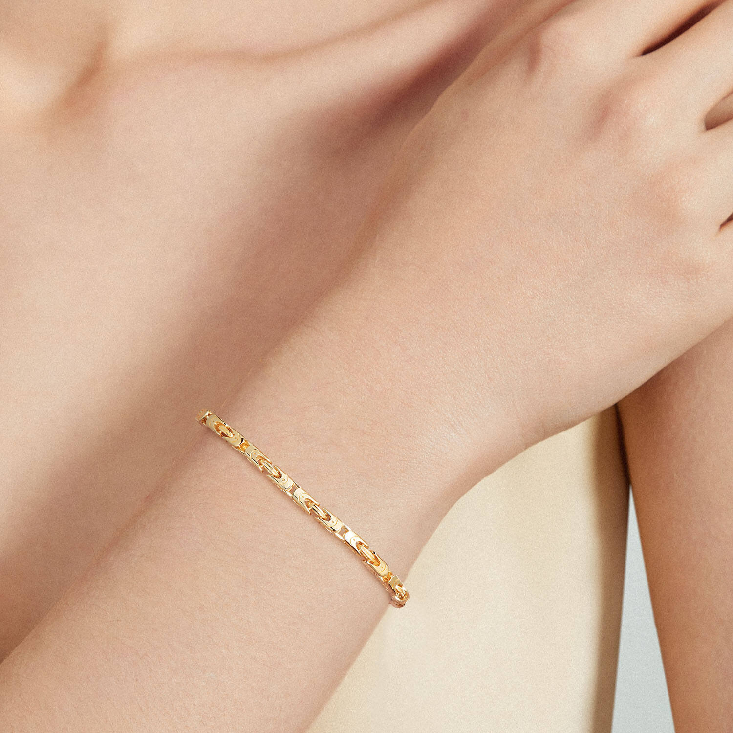  Schakelarmband - Koningsschakel - 3mm - 20cm
