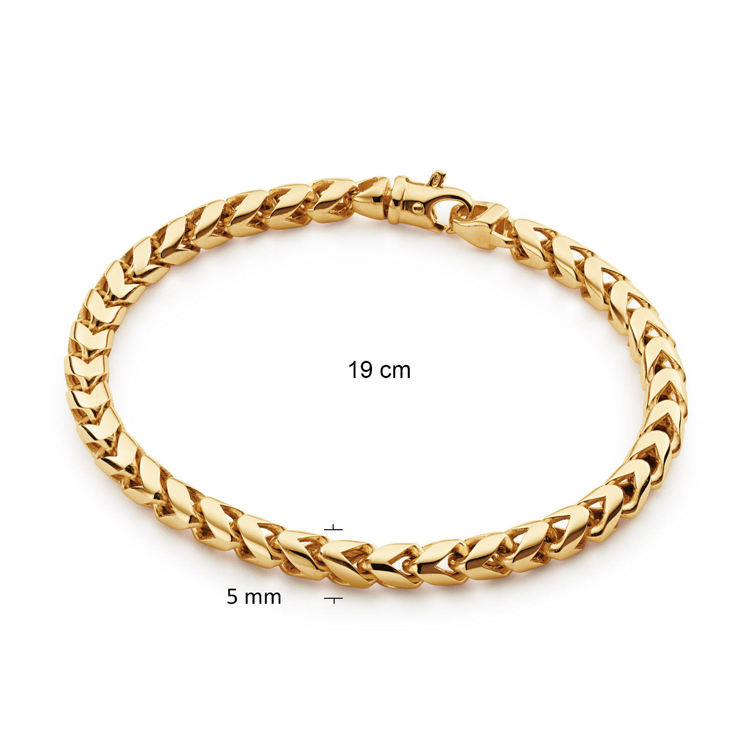  Schakelarmband - Fantasieschakel - 5mm - 19cm