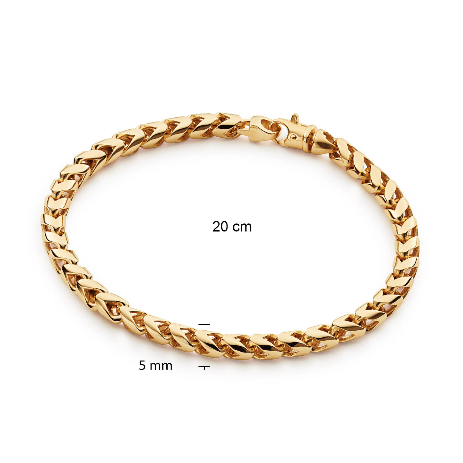  Gliederarmbänder - Fantasieglied - 5mm - 20cm