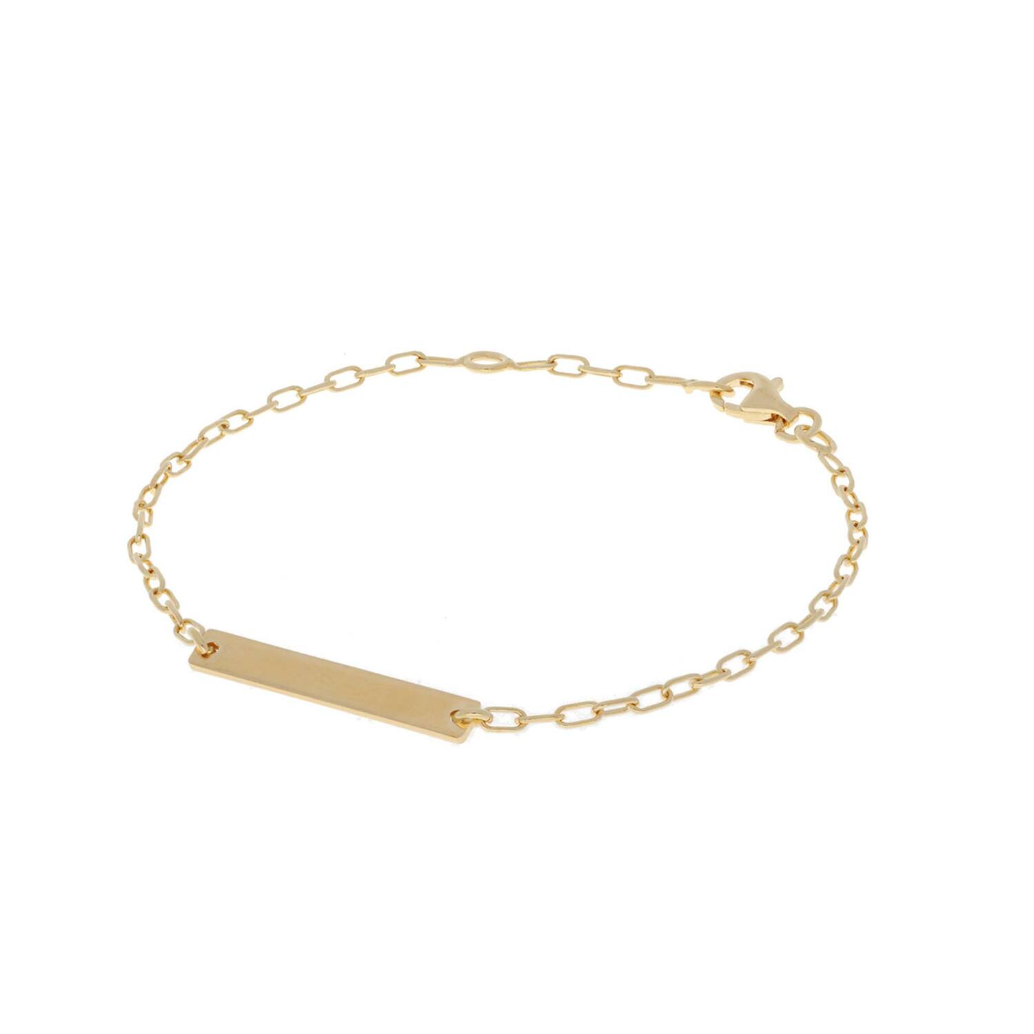  Plaatarmband - Anker - Bar - 25mm - 19cm