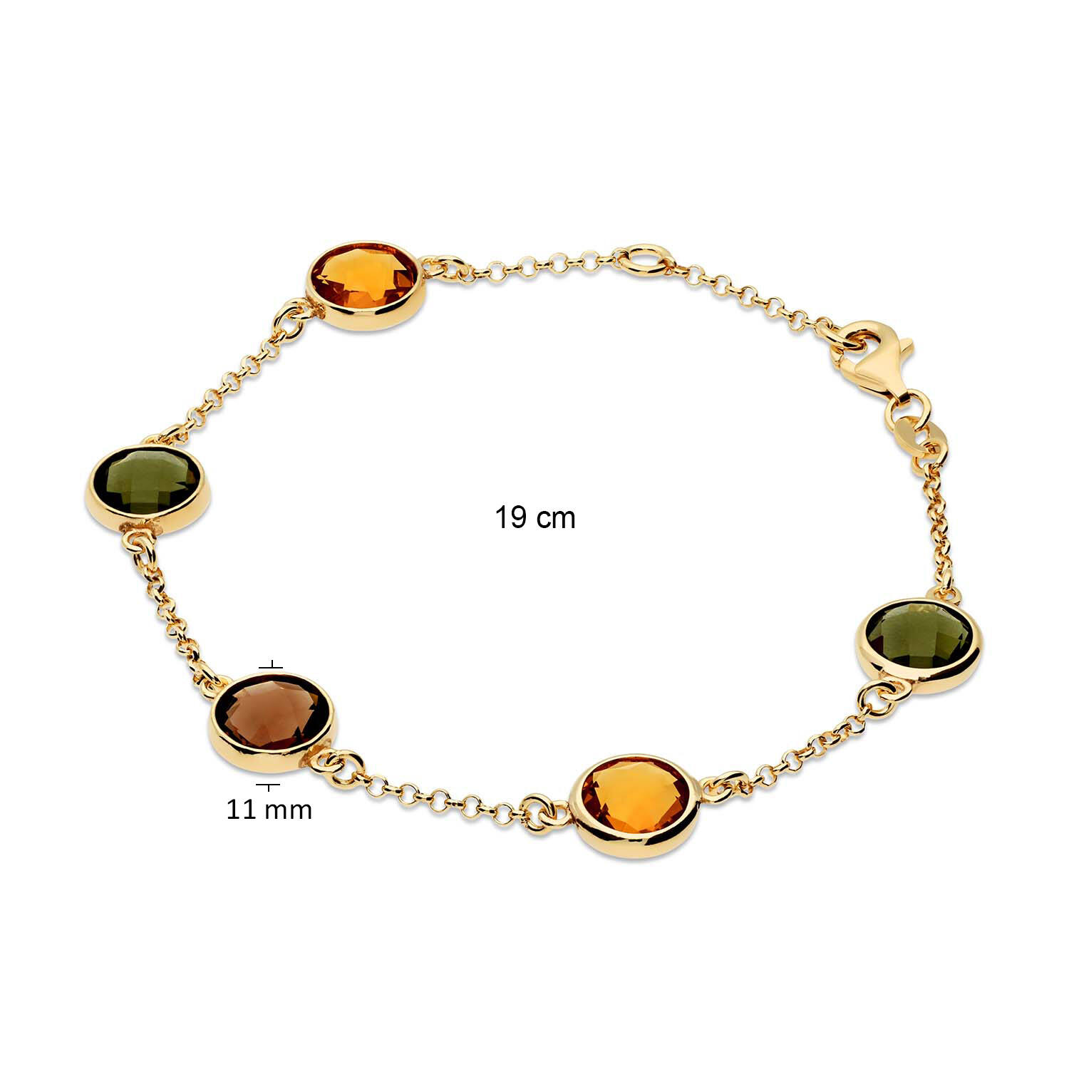  Schakelarmband - Colors from Nature - Jasseron - 11mm - 19cm