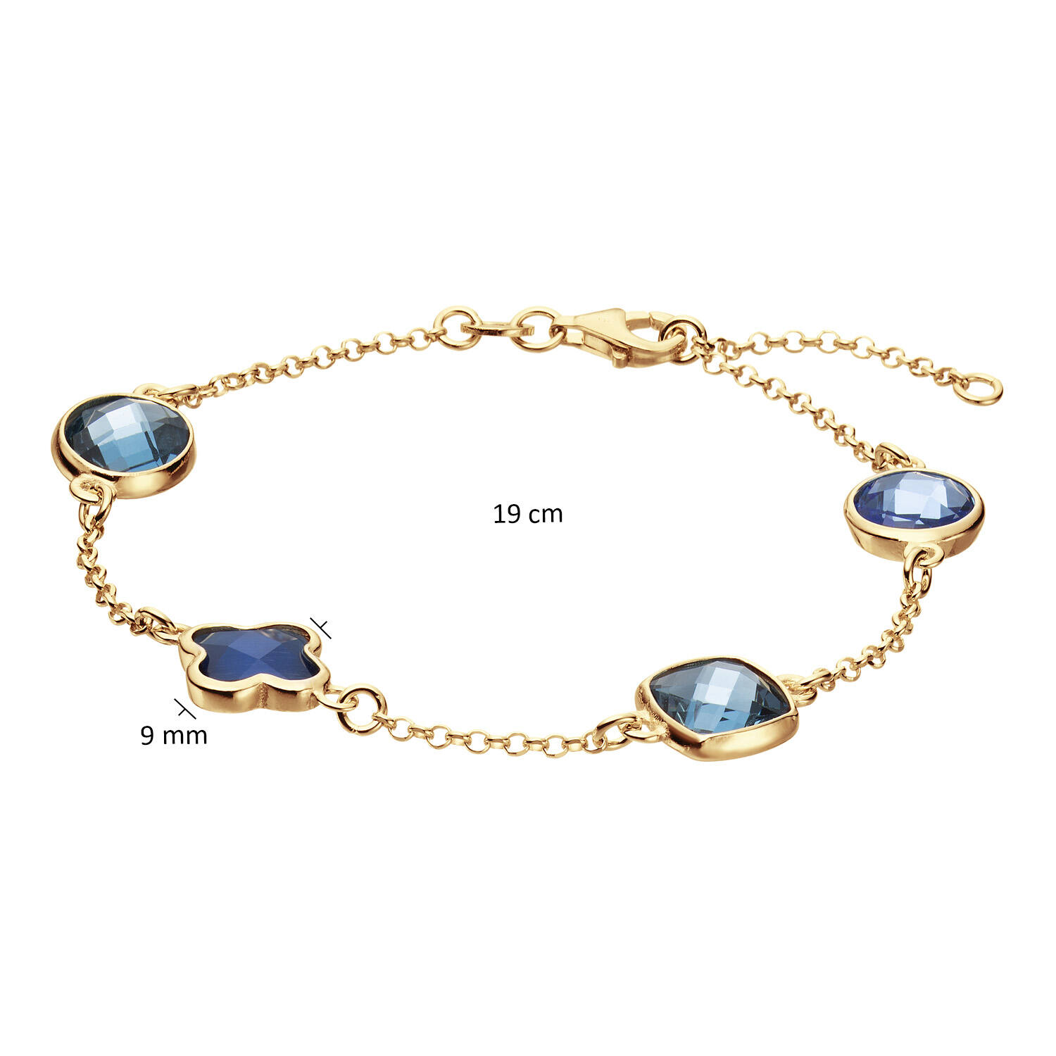  Schakelarmband - Colors from Nature - Jasseron - 9mm - 19cm