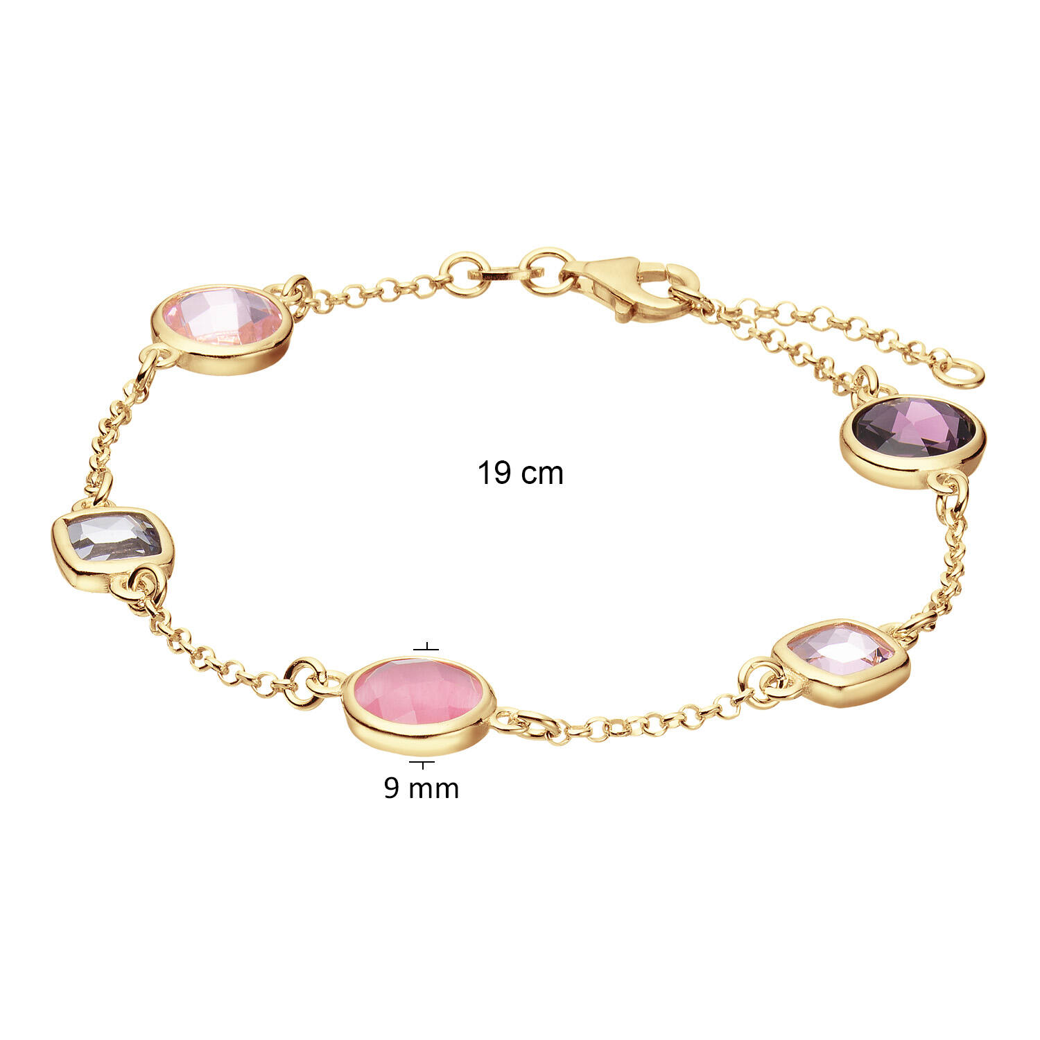  Schakelarmband - Colors from Nature - Jasseron - 9mm - 19cm