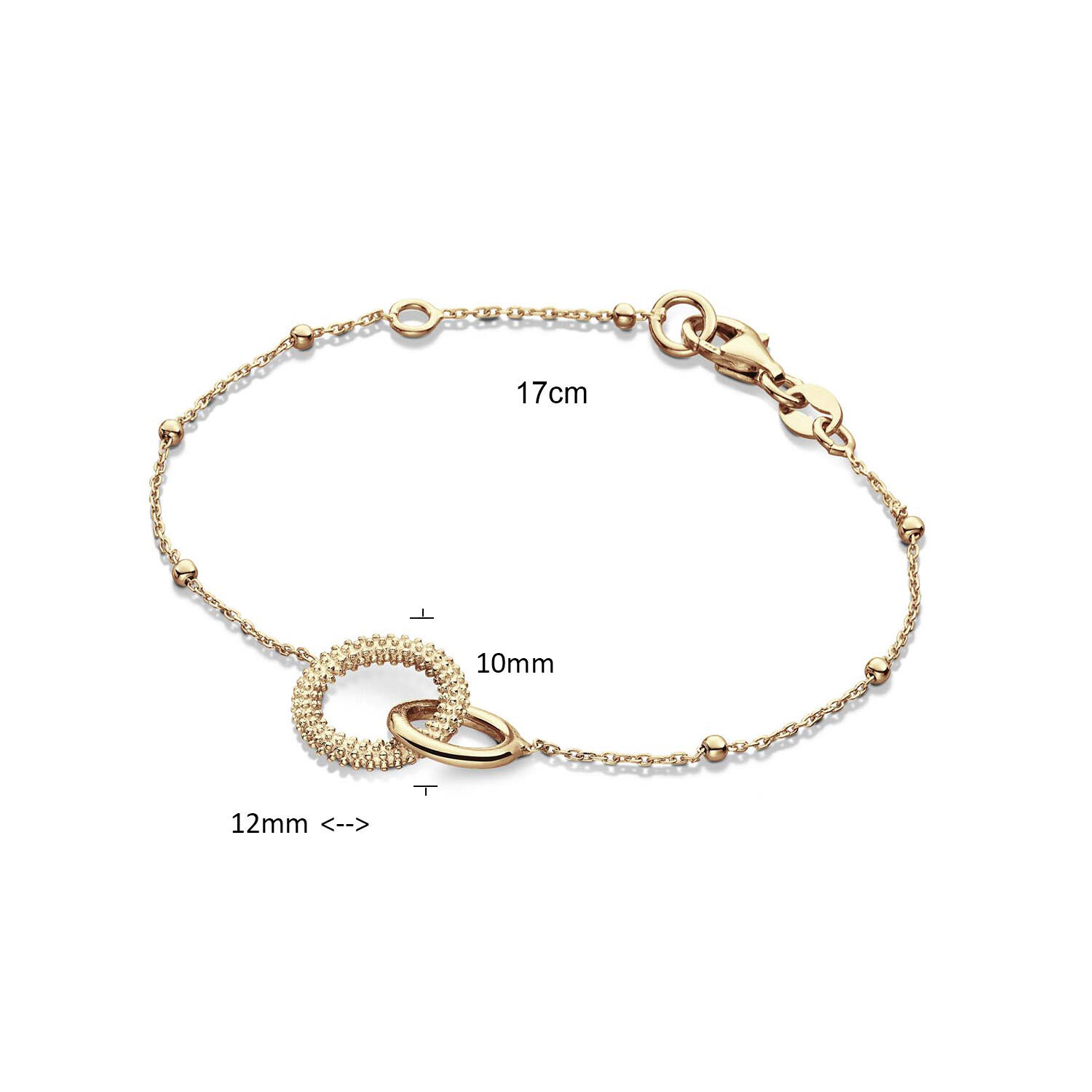  Schakelarmband - Anker - Infinity - 12mm - 17cm