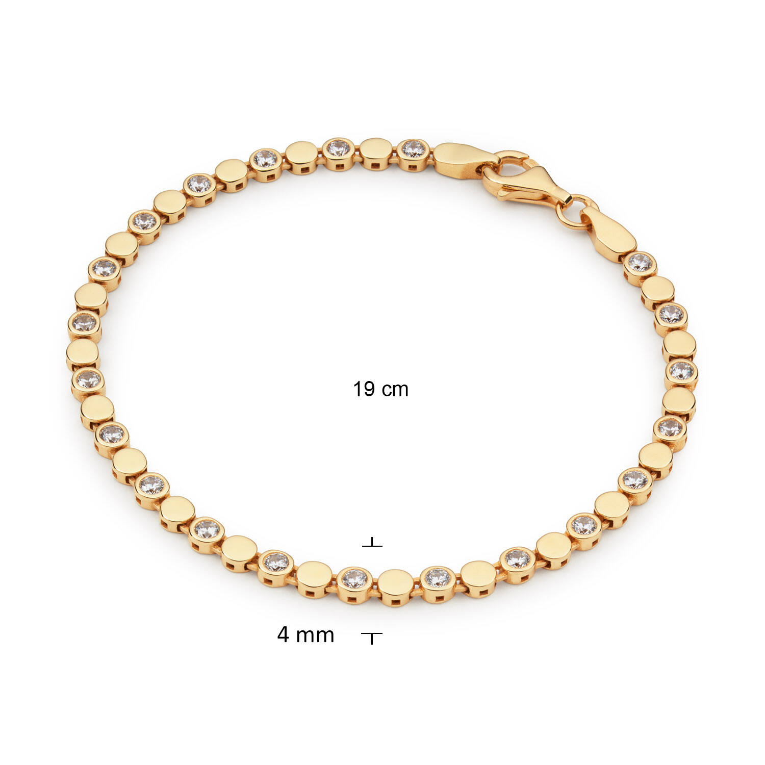  Schakelarmband - Fantasieschakel - 4mm - 19cm