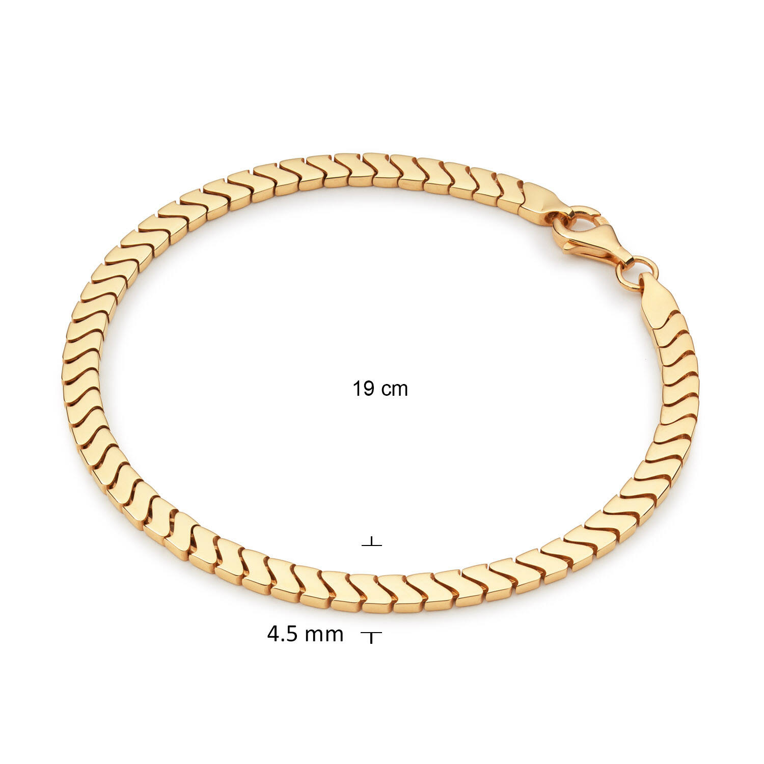 Schakelarmband - Fantasieschakel - 4.5mm - 19cm