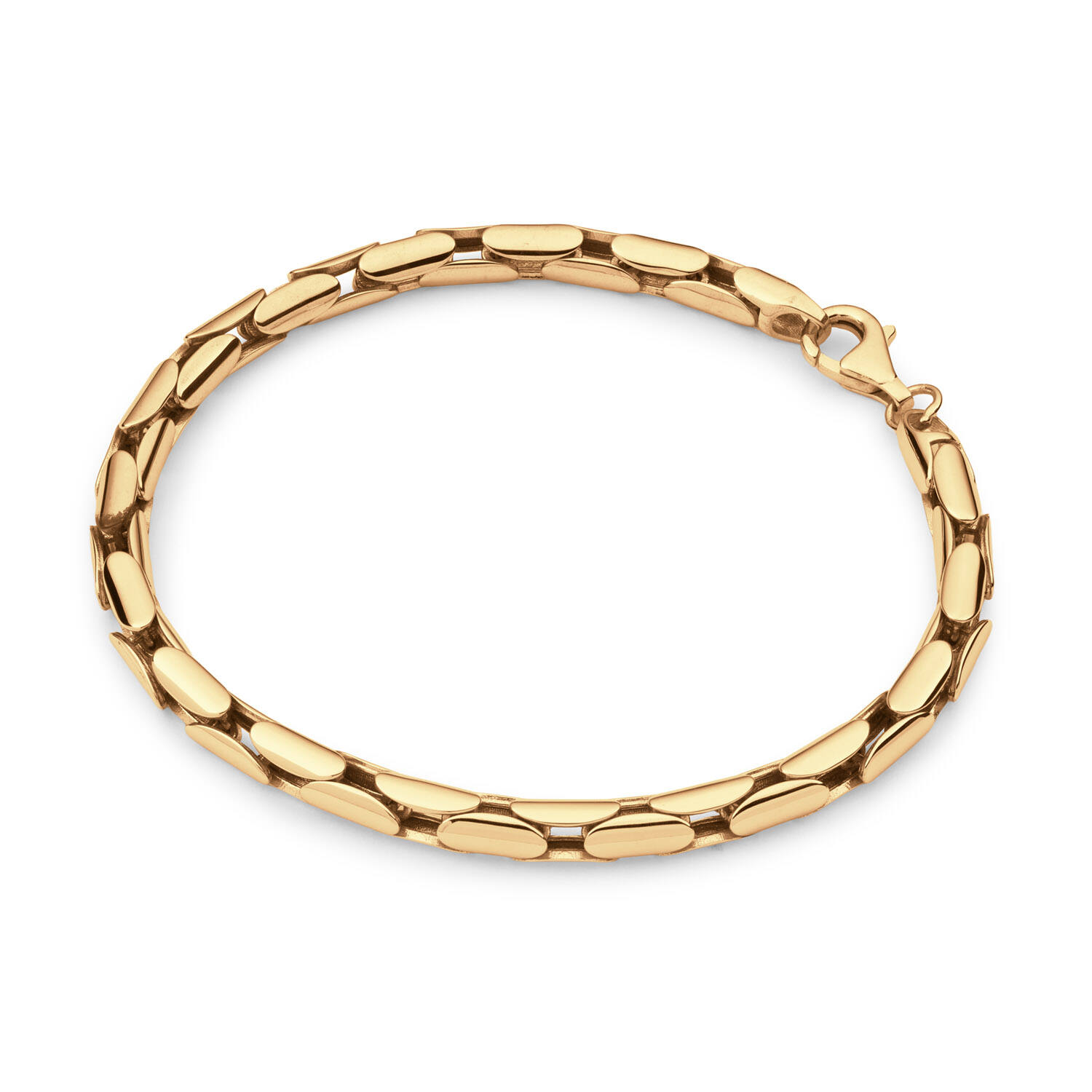  Link bracelets - Palmier, Foxtail - 5mm - 19cm