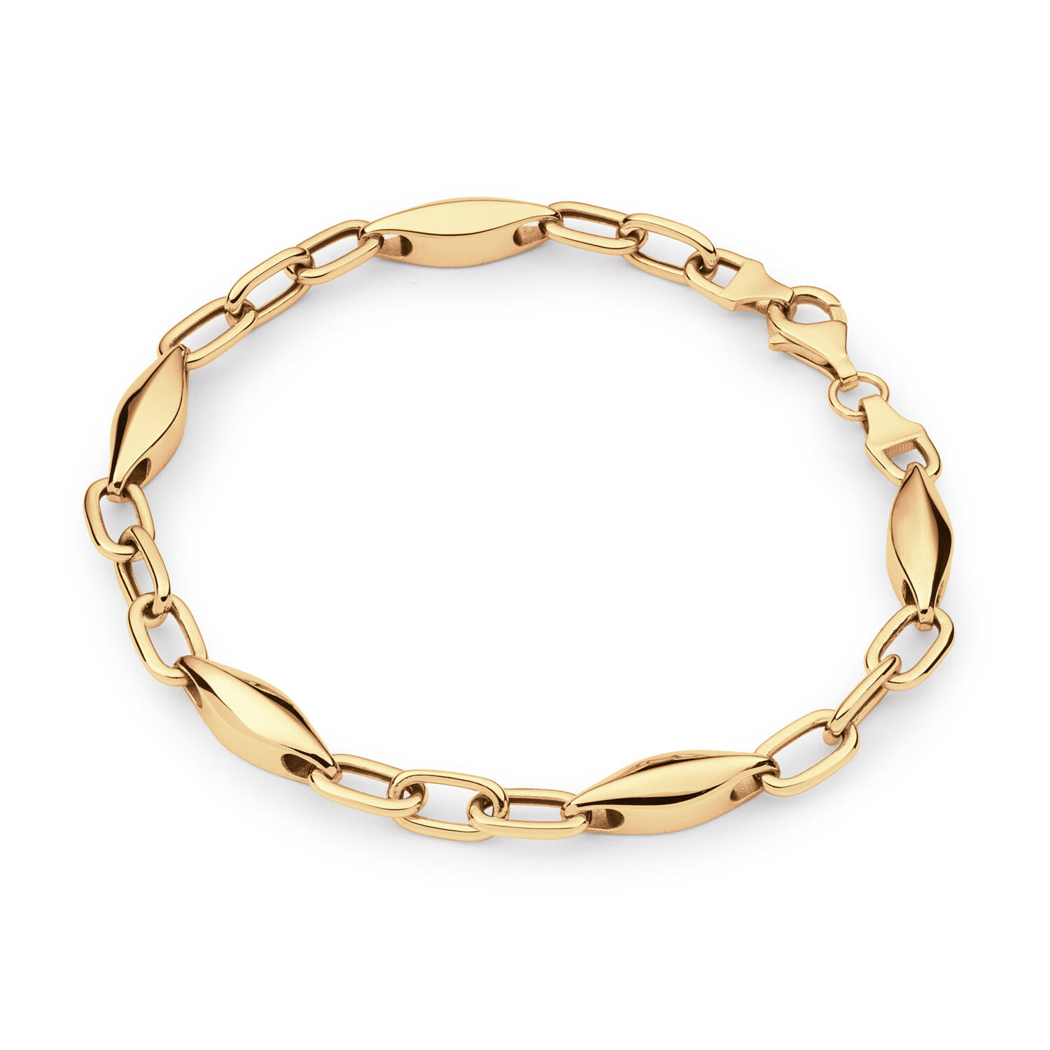  Bracelets à maillons - Maillon fantaisie - 5mm - 19cm