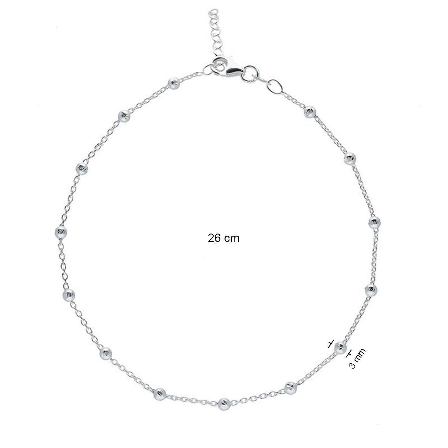Enkelbandje Anker Balletjes 1mm 295