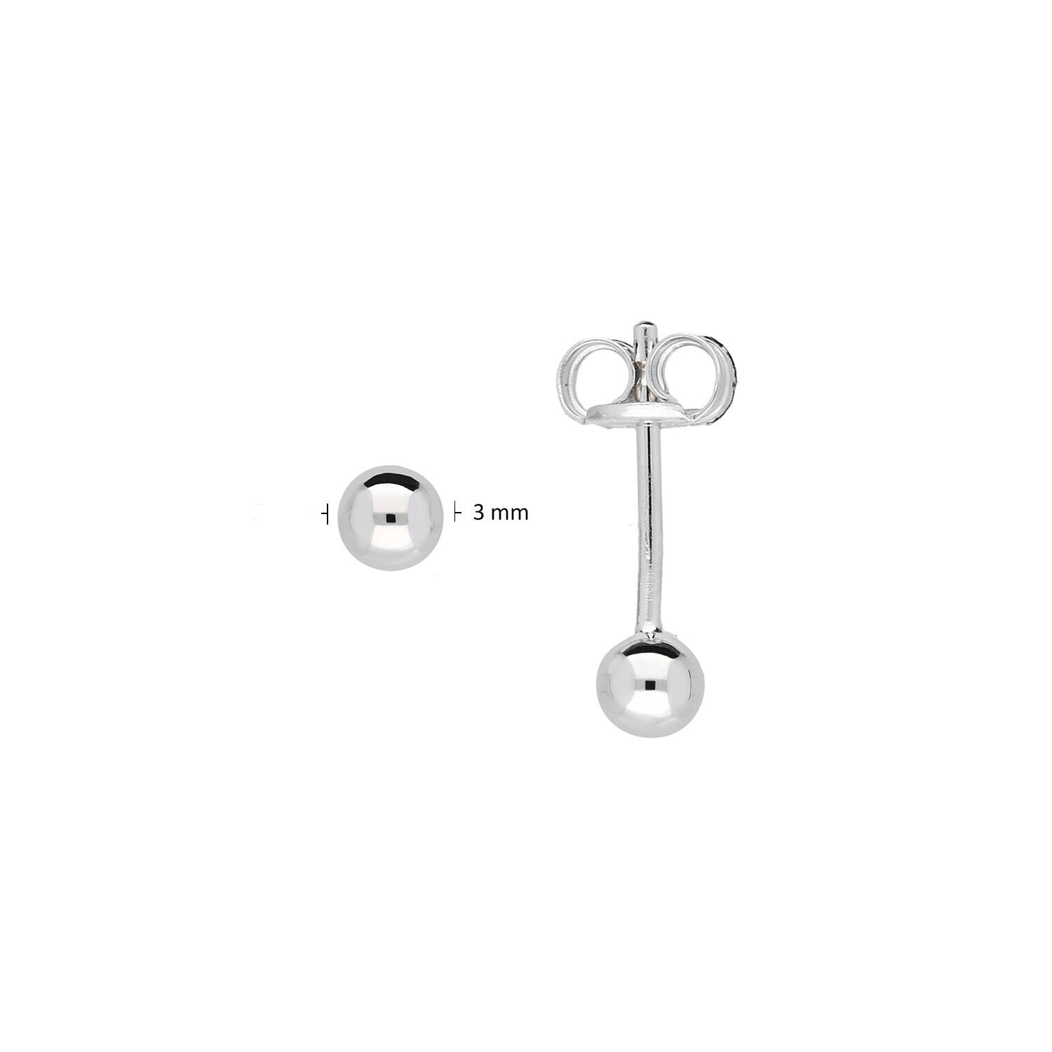  Ear studs - Ø 3mm