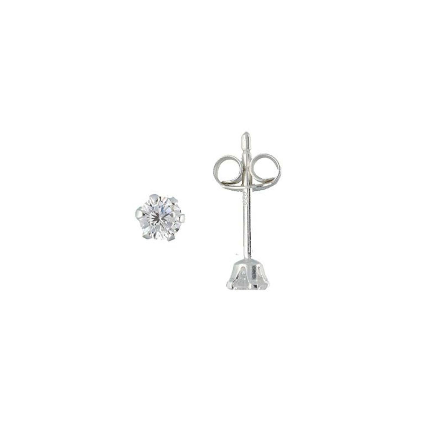  Ohrstecker Zirkonia - - Ø 2mm