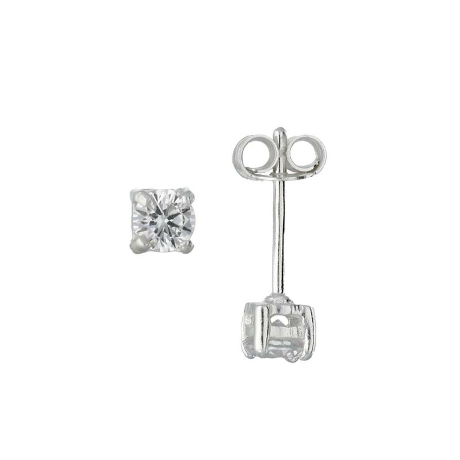  Ohrstecker Zirkonia - - Ø 4mm