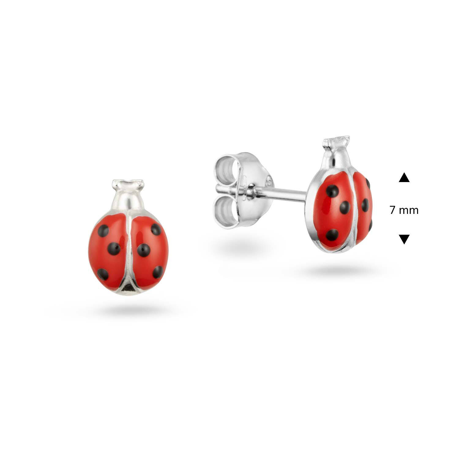  Boucles d'oreilles à puces Émail - 