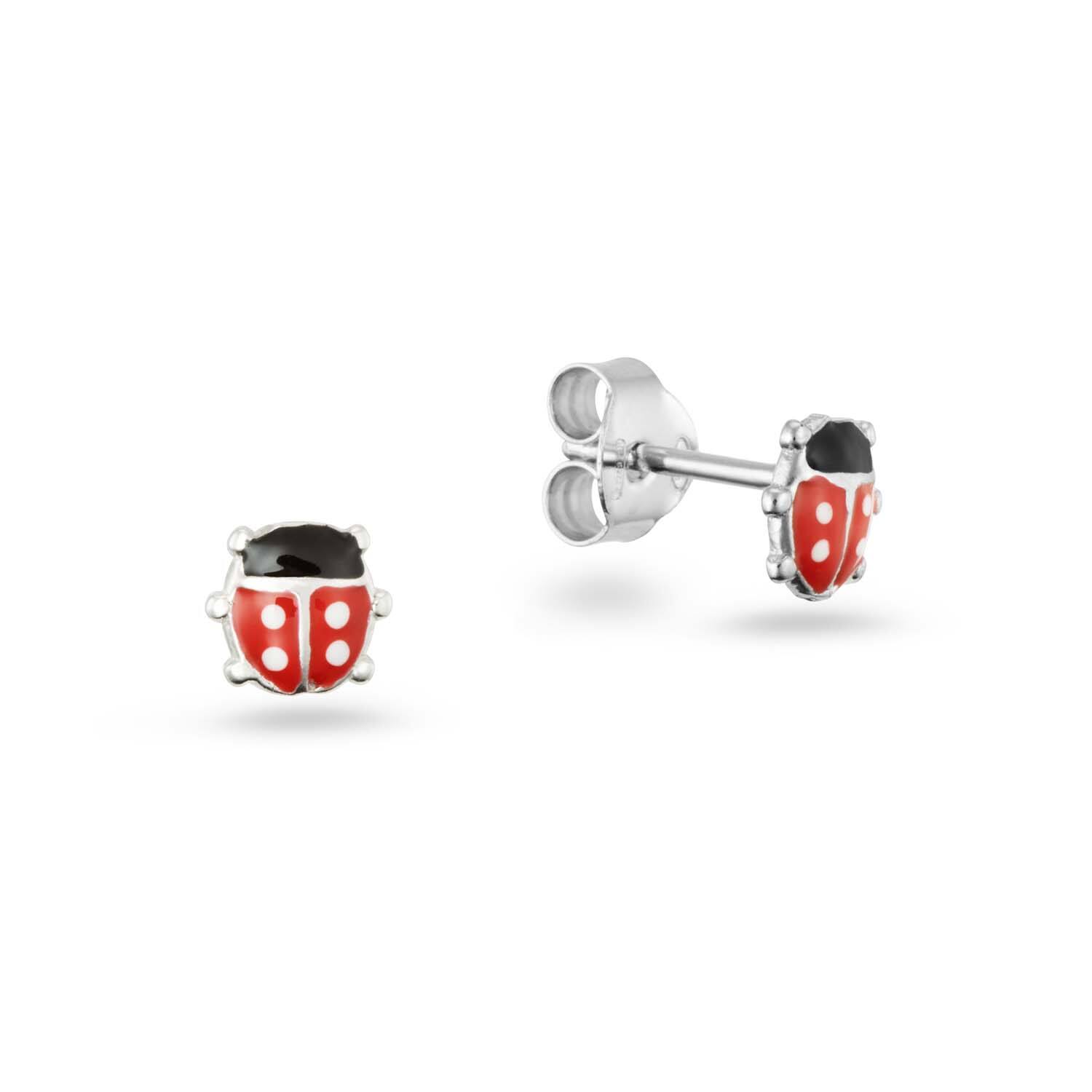  Boucles d'oreilles à puces - Animal Émail - 