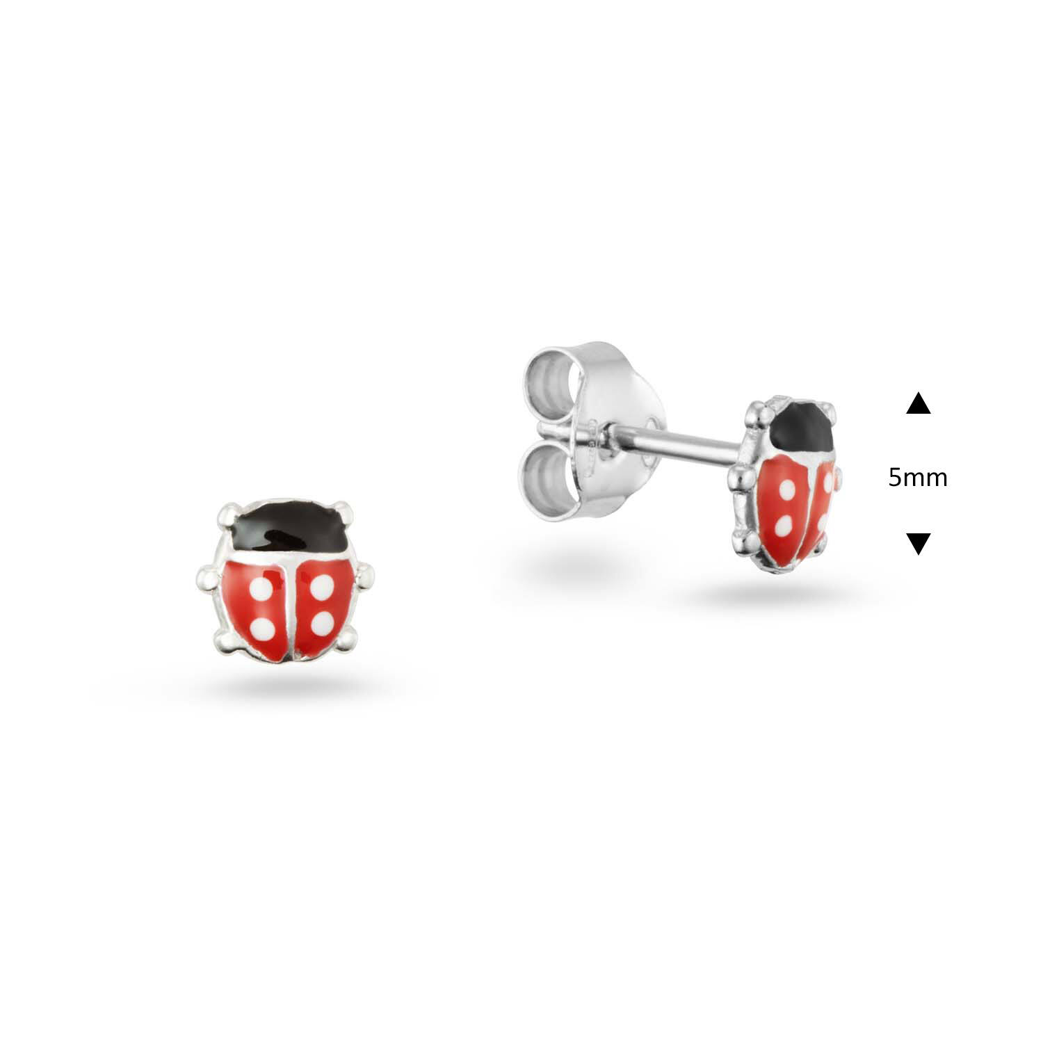  Boucles d'oreilles à puces - Animal Émail - 