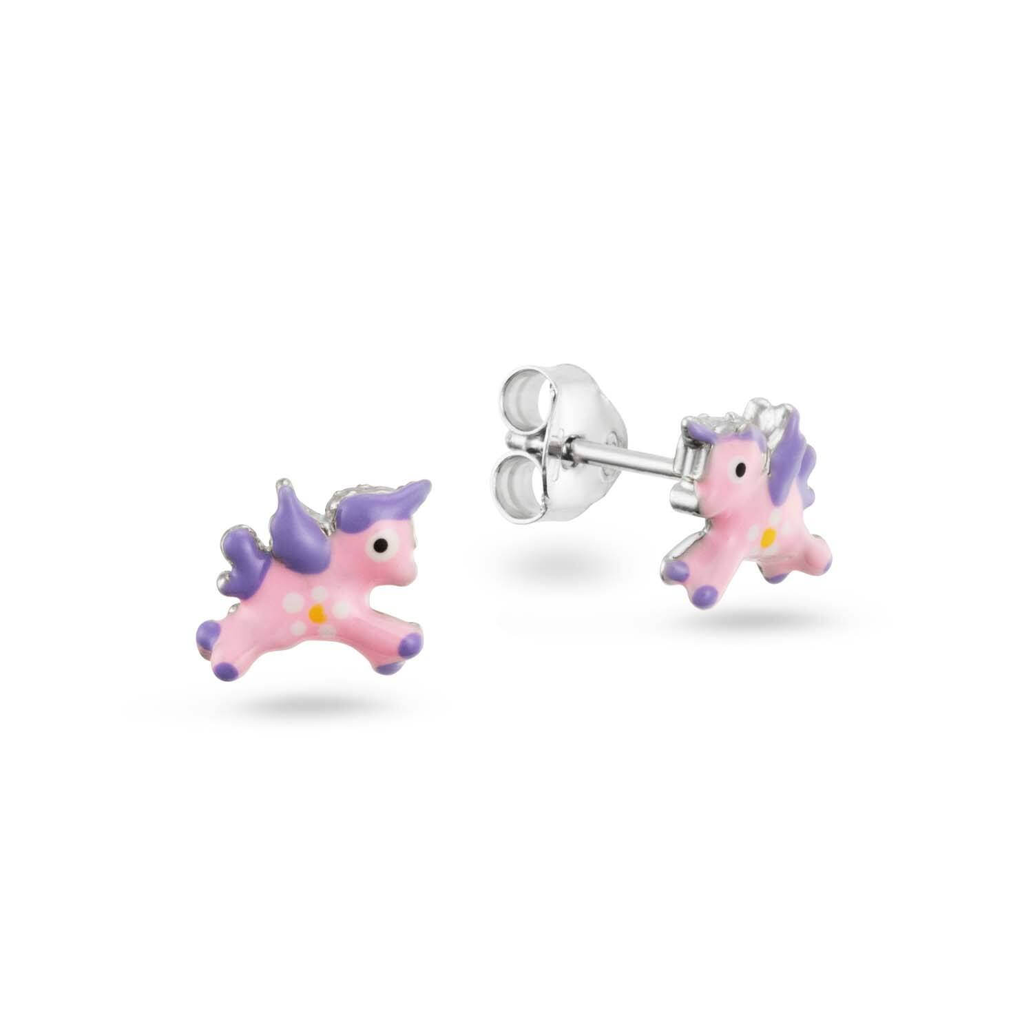  Boucles d'oreilles à puces Émail - 