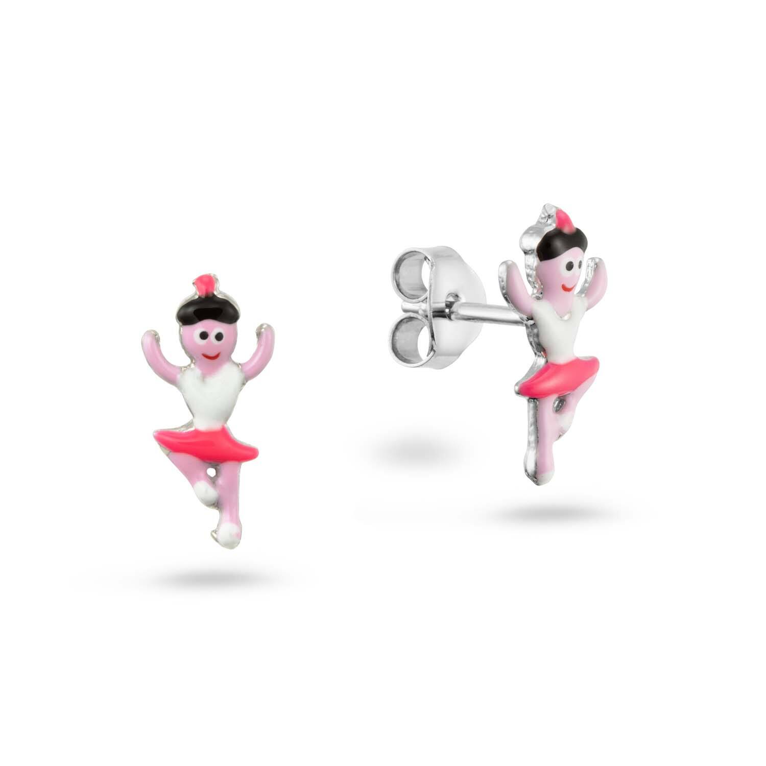  Boucles d'oreilles à puces Émail - 