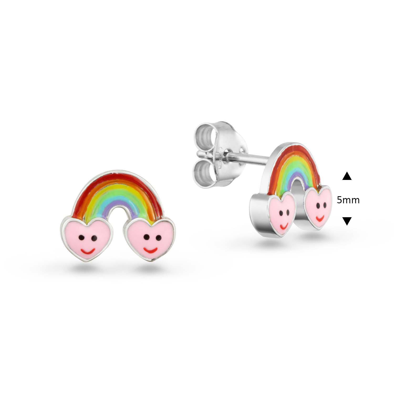  Boucles d'oreilles à puces - Fantasie Émail - 