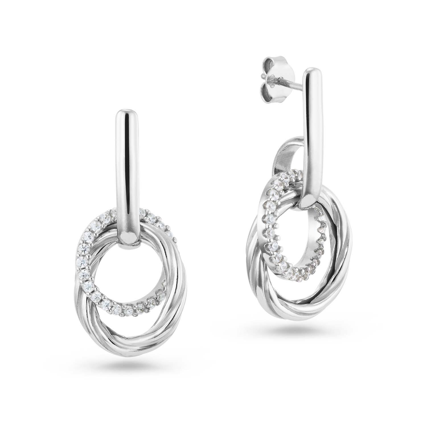  Boucles d'oreilles à puces Zircone - 