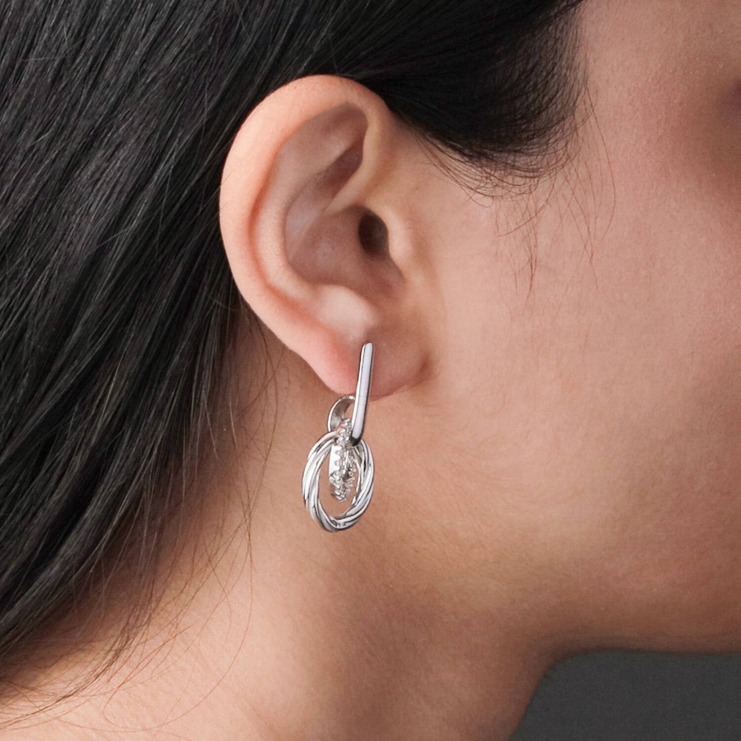  Boucles d'oreilles à puces Zircone - 