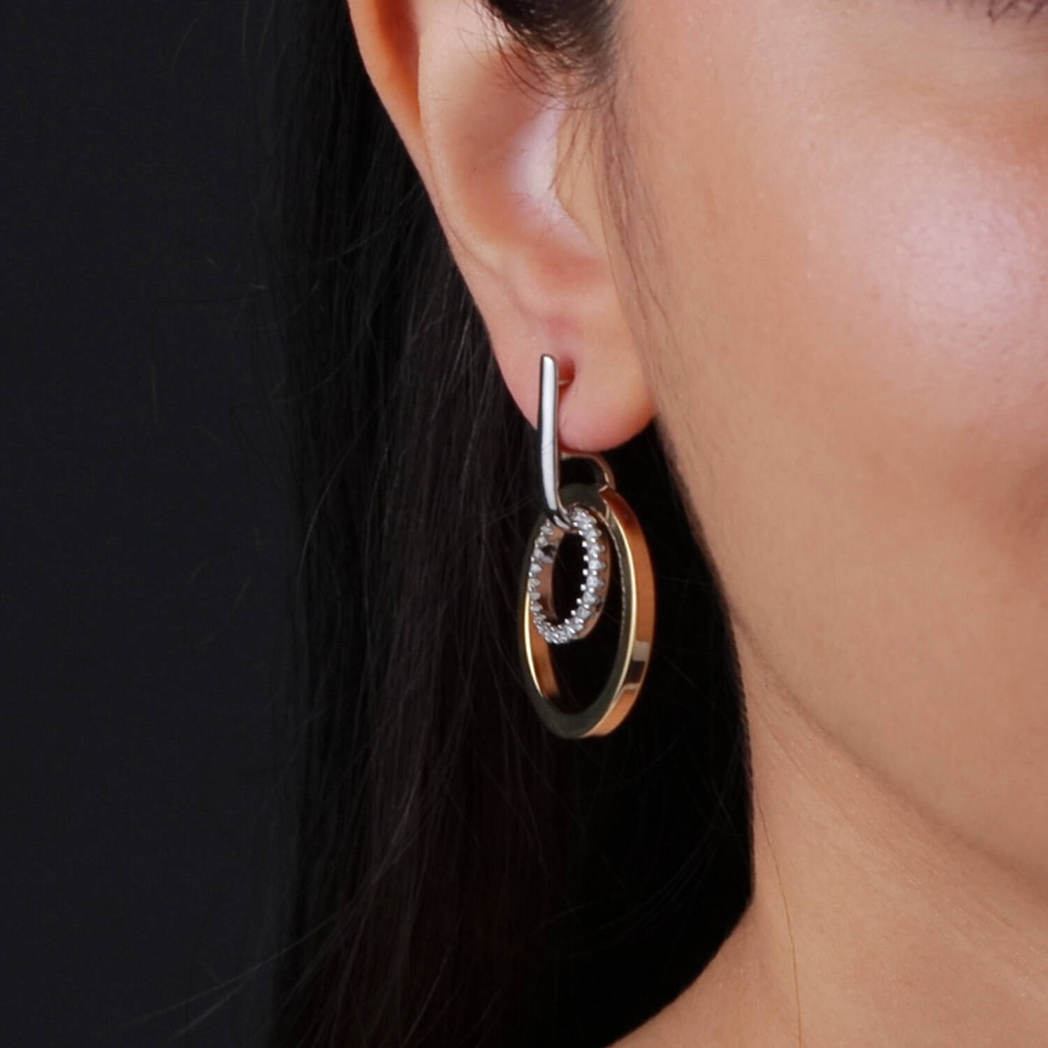  Ear studs - Rondjes Zirconia - 