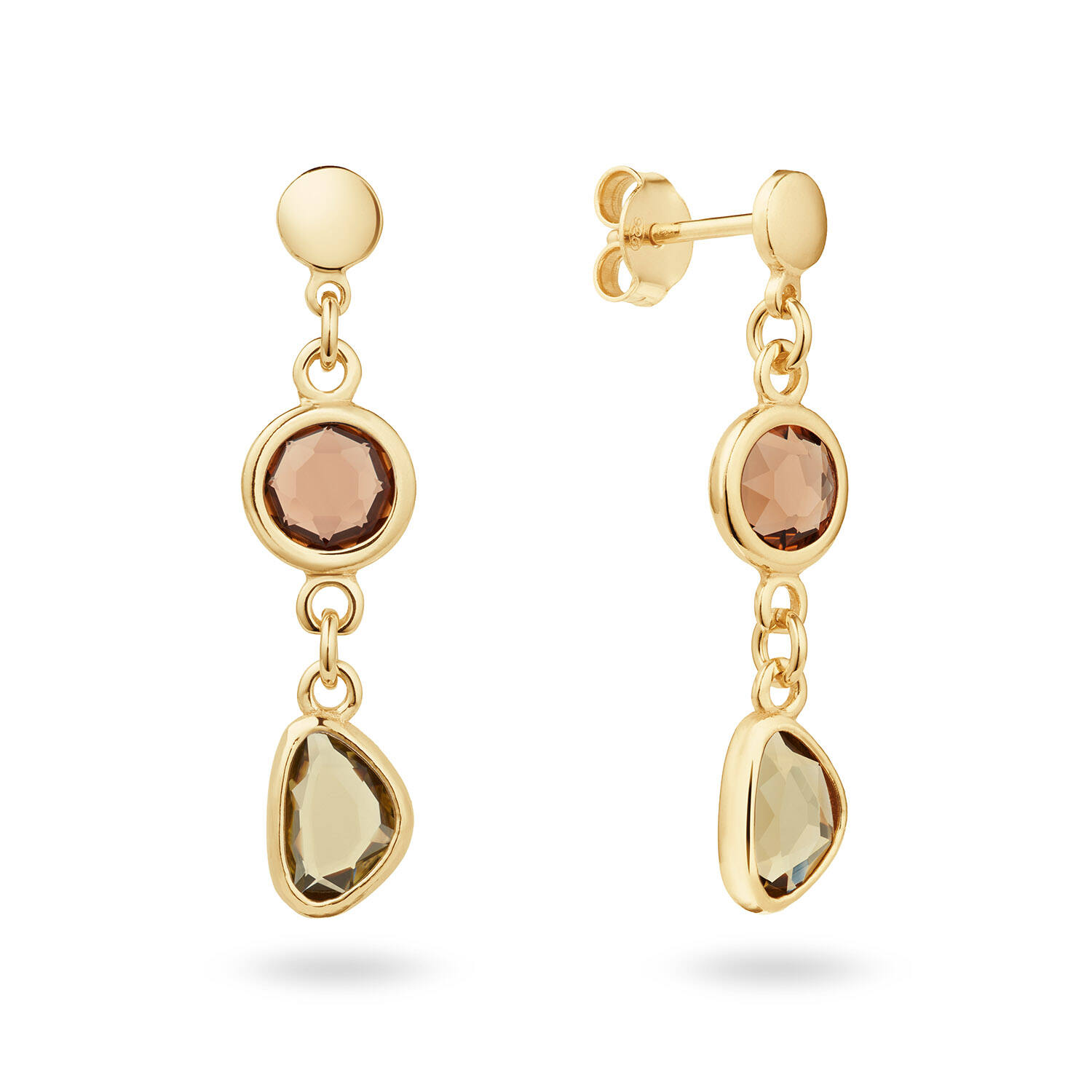  Colors from Nature - Ear studs Colour stone - 