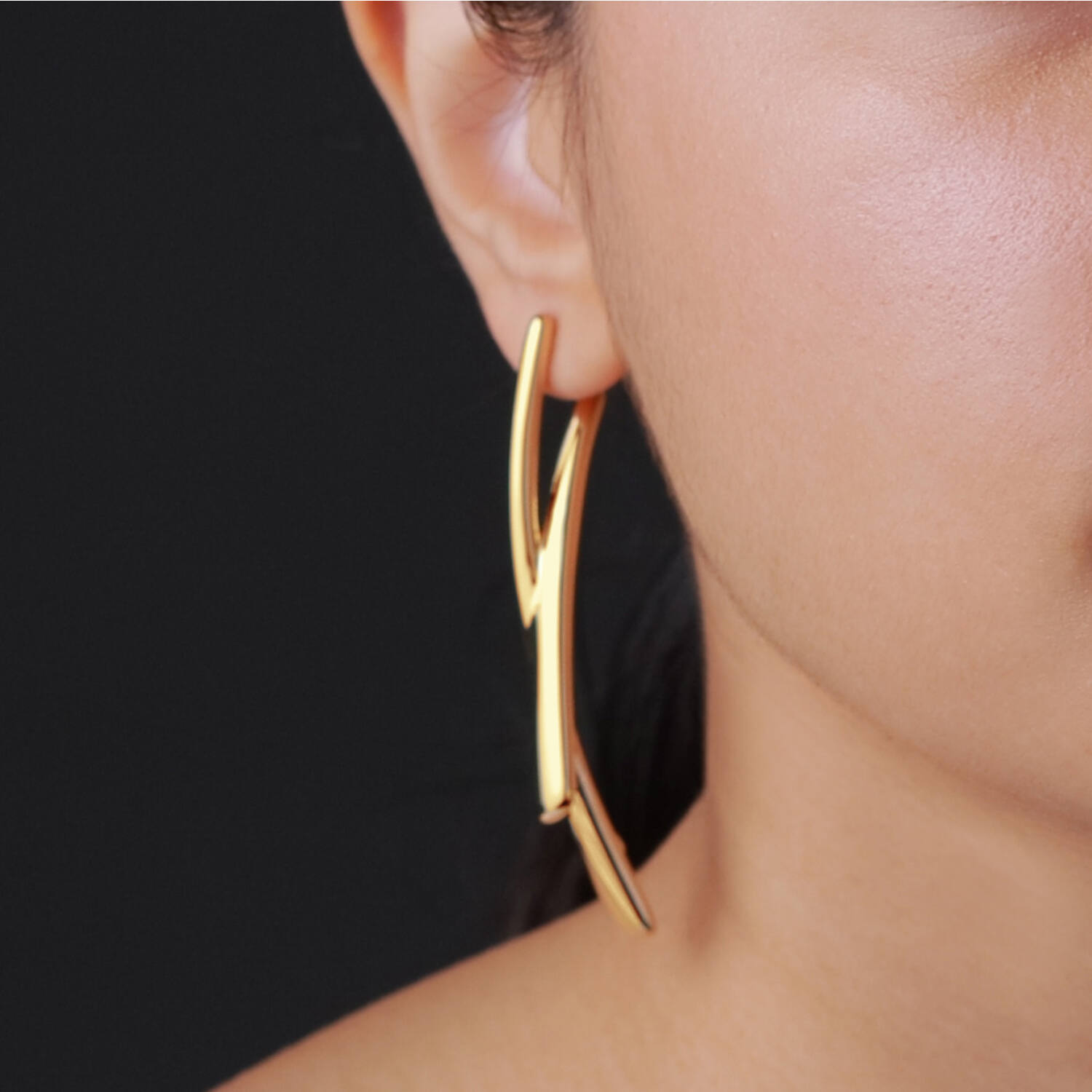 Chunky Chic - Ear studs - Cross