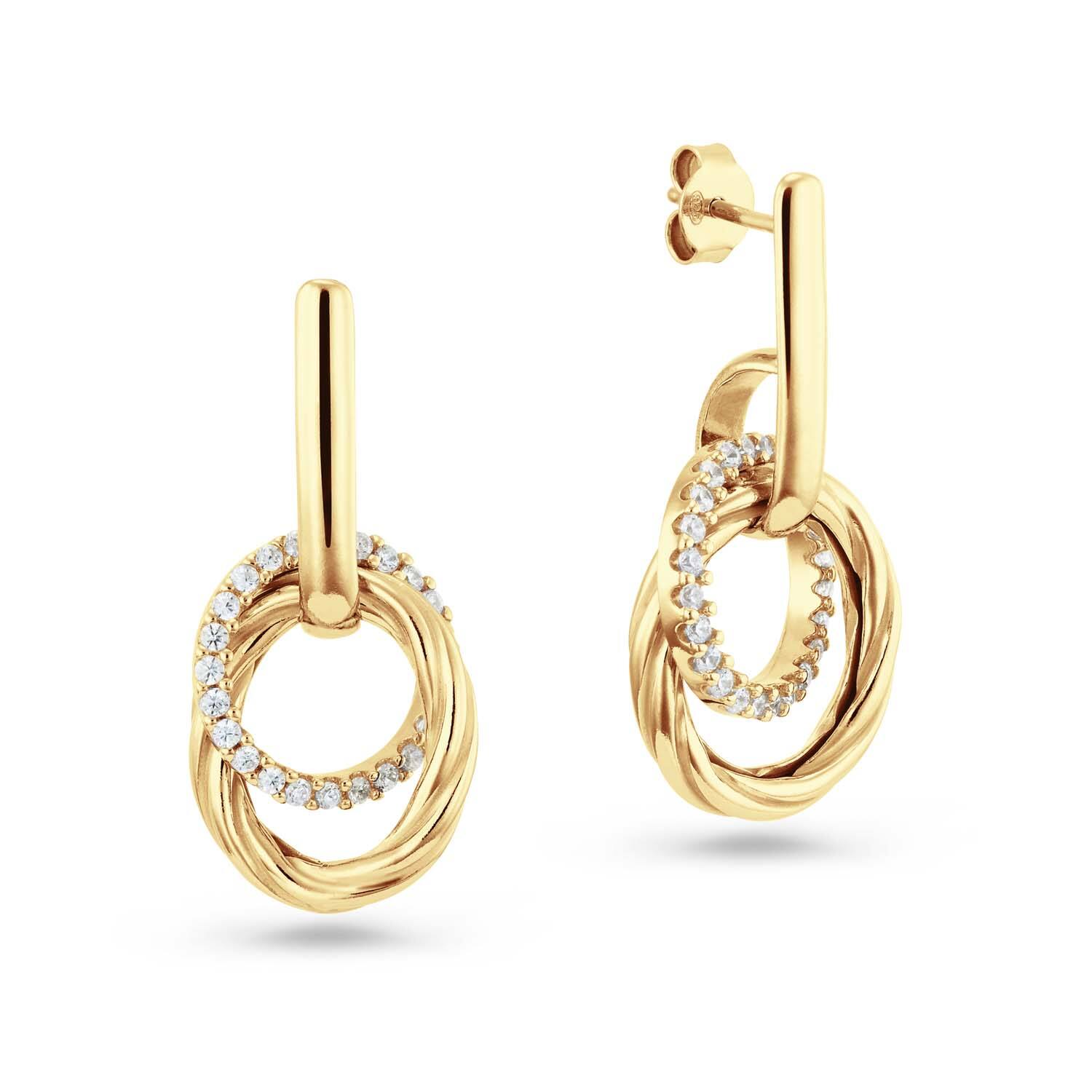  Boucles d'oreilles à puces Zircone - 