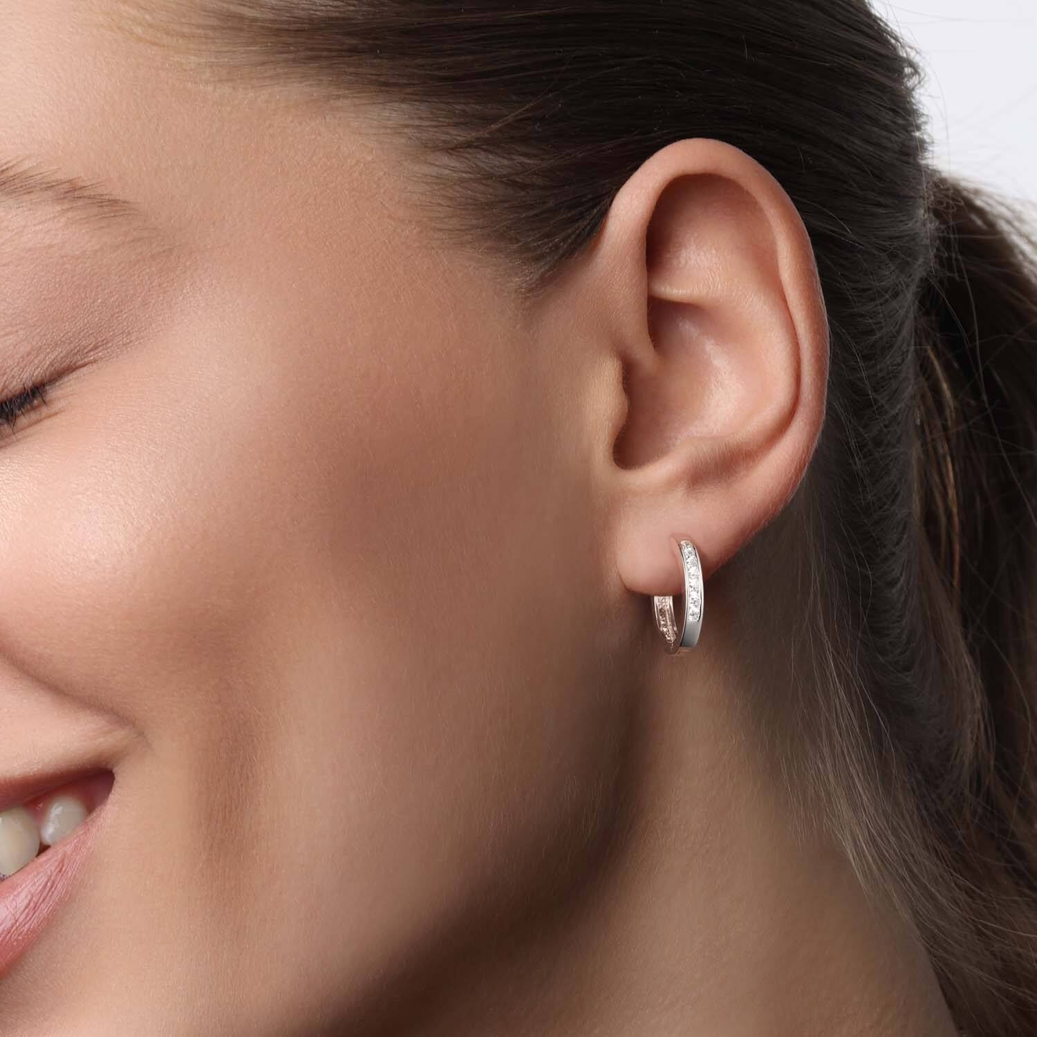  Créoles déployantes - Premium Hoops - Rond - Ø 12mm