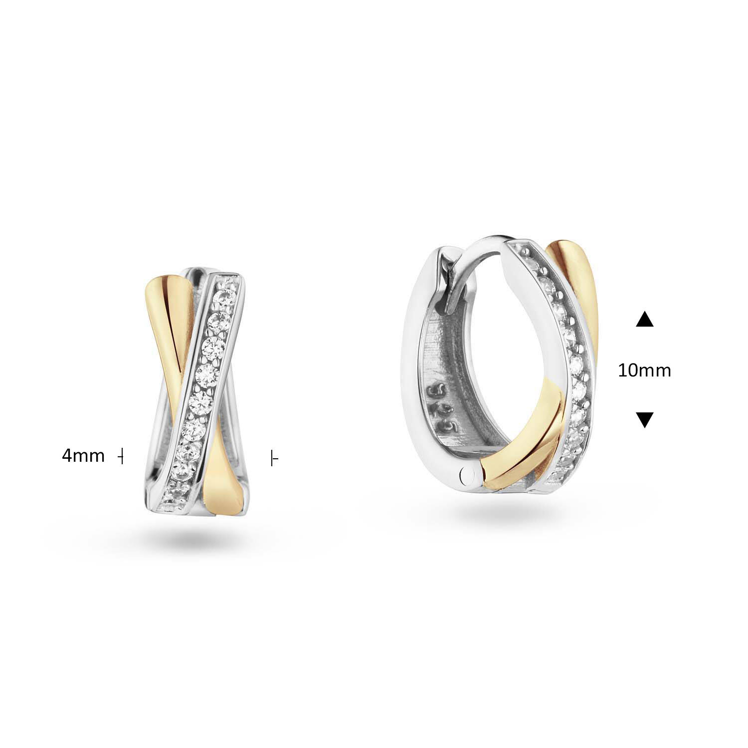  Earrings with folding clasp - Premium Hoops - Ø 10mm