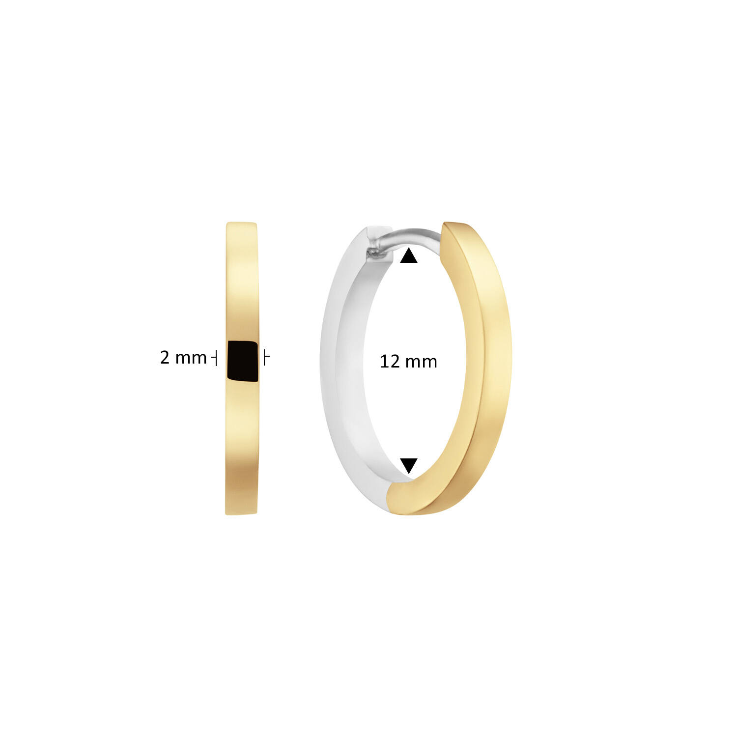  Klapoorringen - Premium Hoops - Ø 12mm