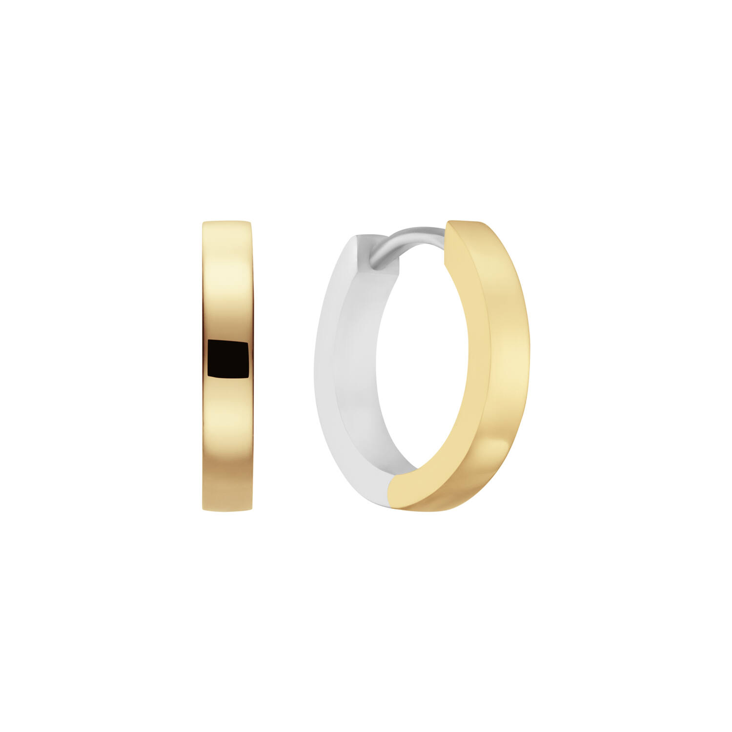 Earrings with folding clasp - Premium Hoops - Ø 10mm
