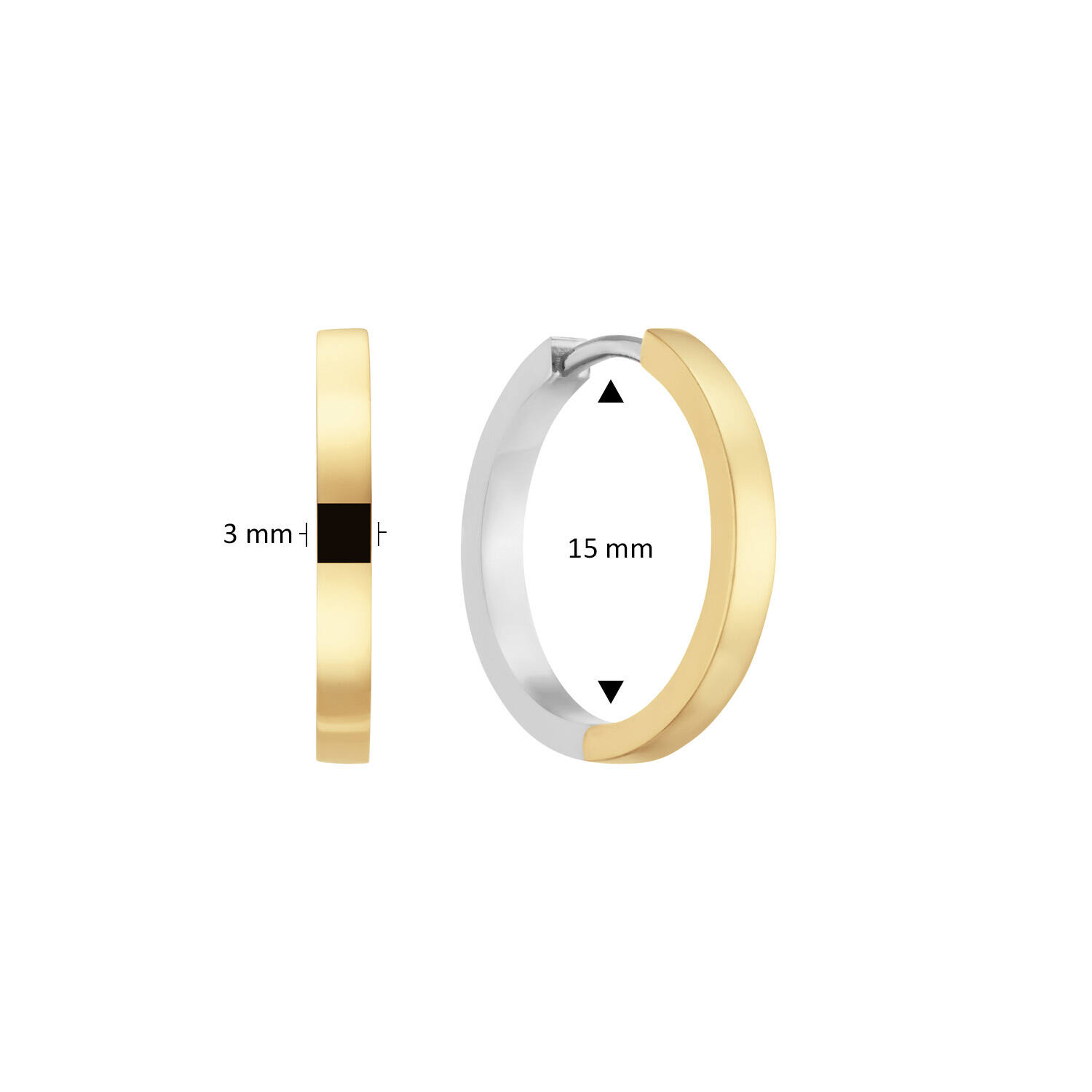  Klapoorringen - Premium Hoops - Ø 15mm
