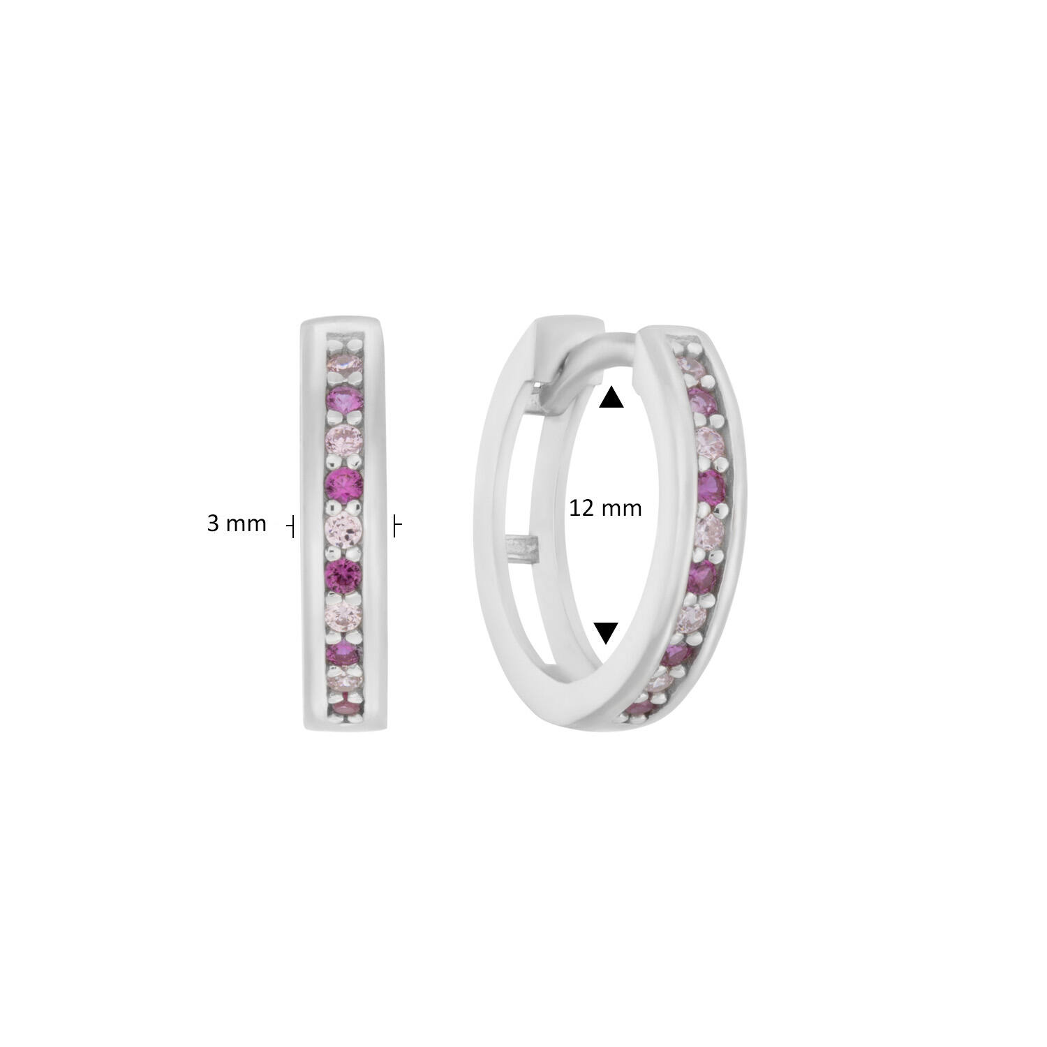  Earrings with folding clasp