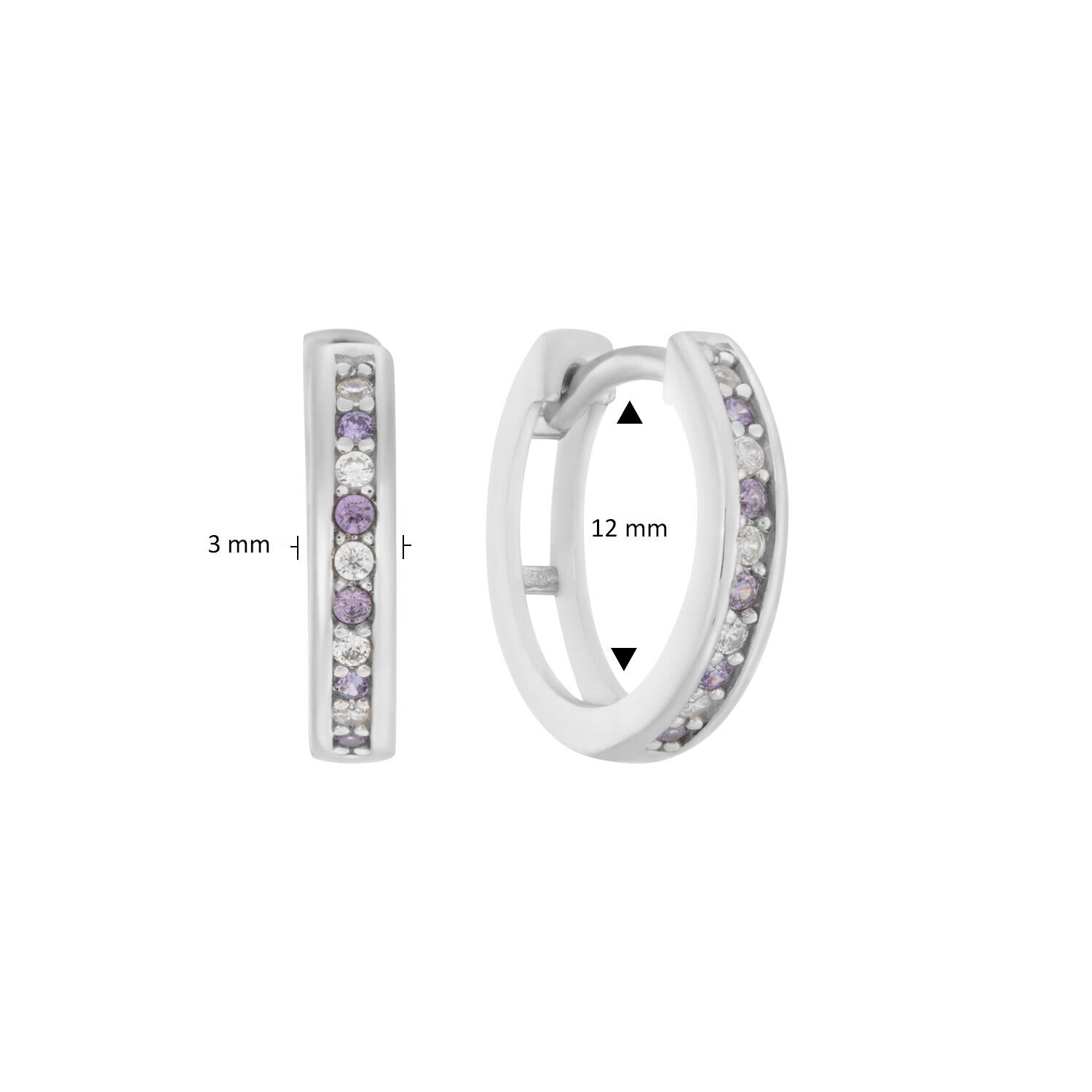  Earrings with folding clasp