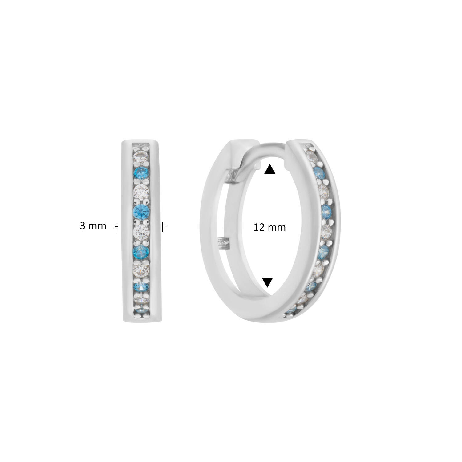  Earrings with folding clasp