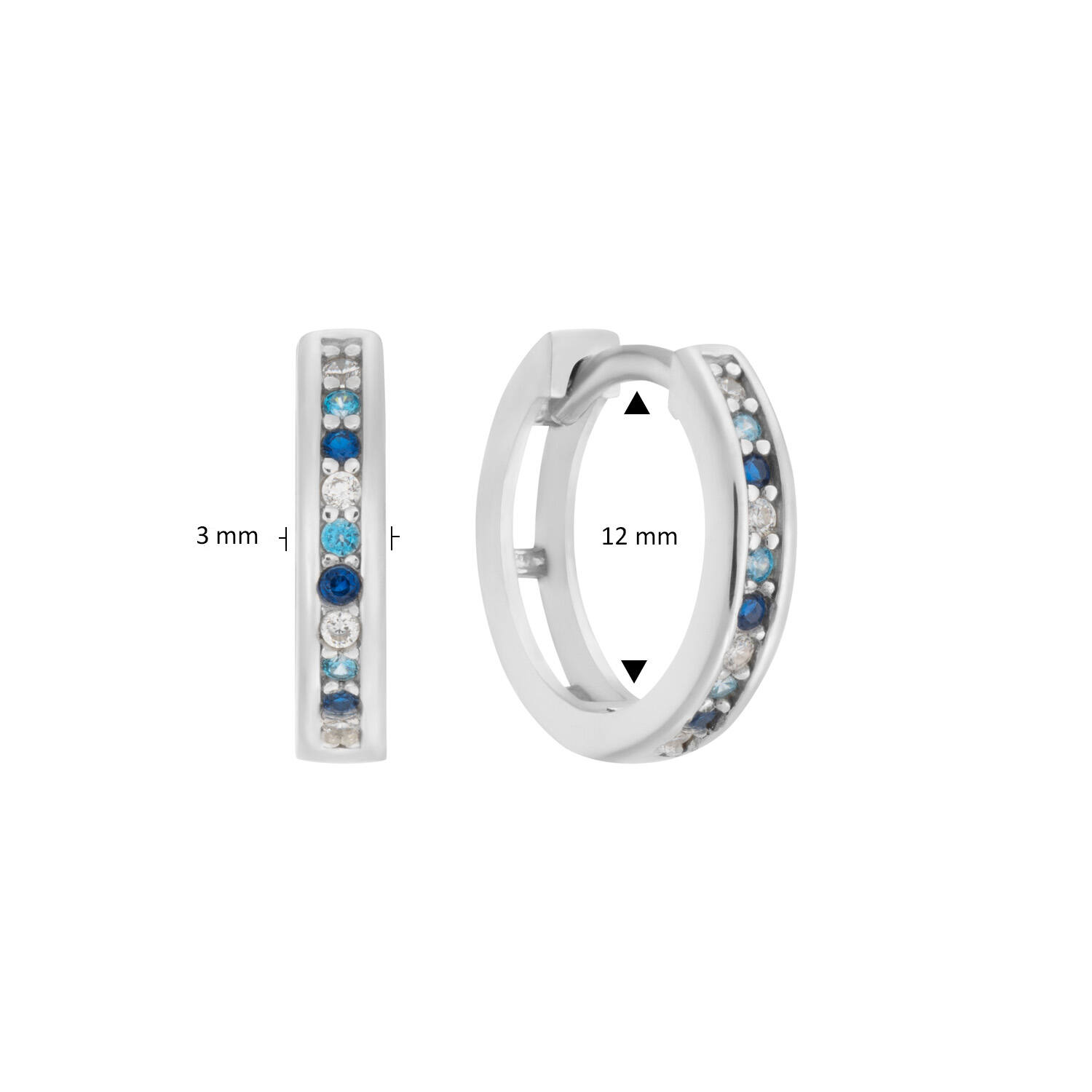  Earrings with folding clasp