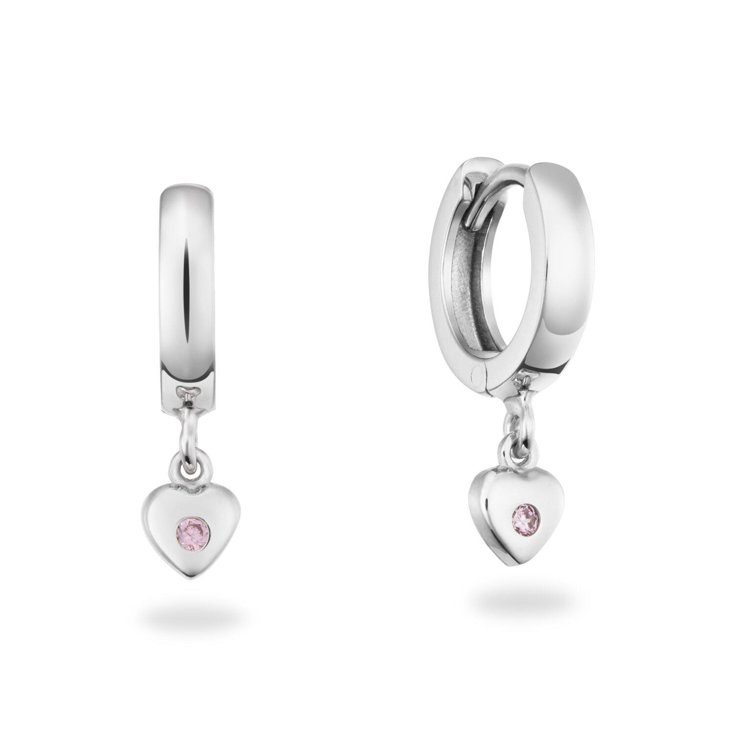  Earrings with folding clasp - Heart