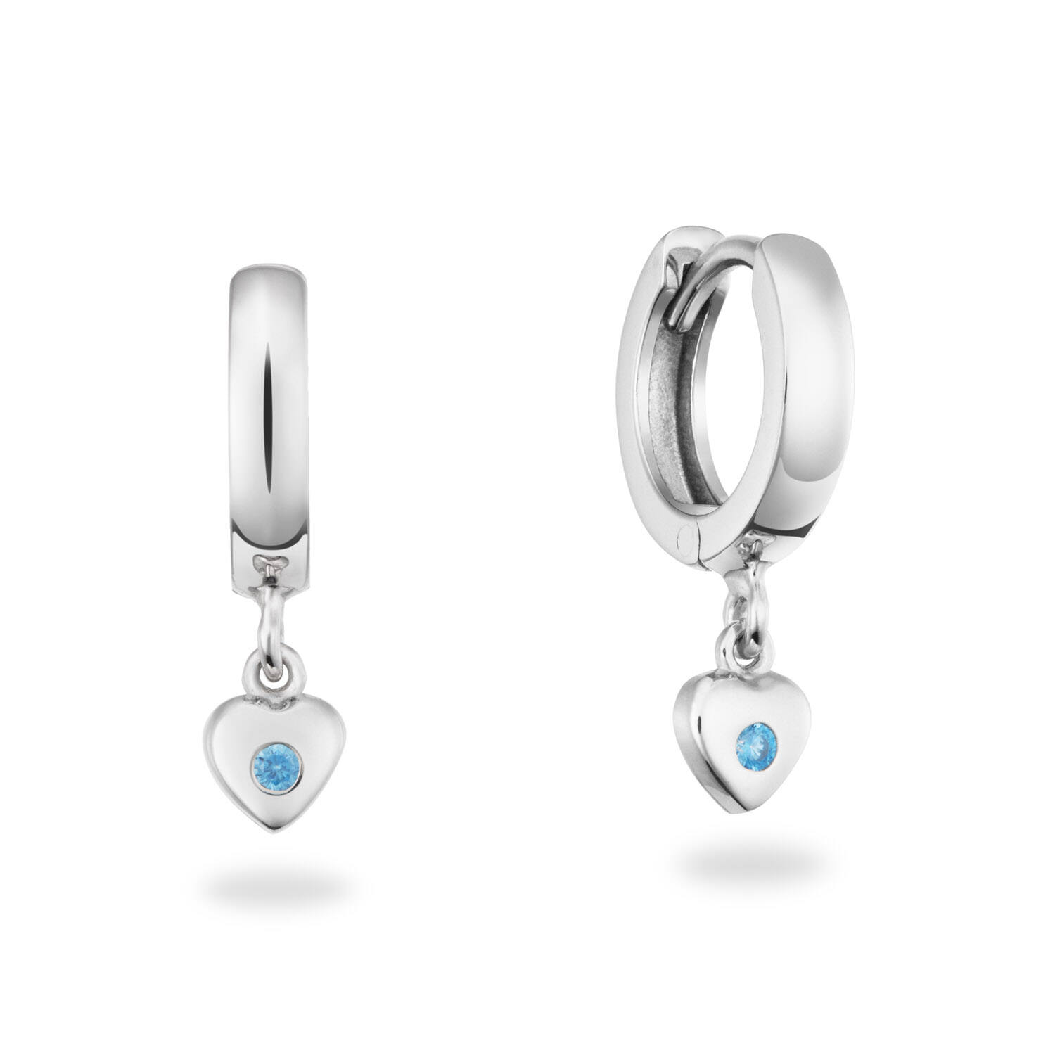  Earrings with folding clasp - Heart