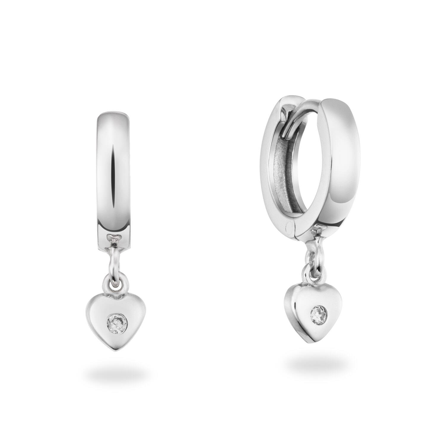  Earrings with folding clasp - Heart