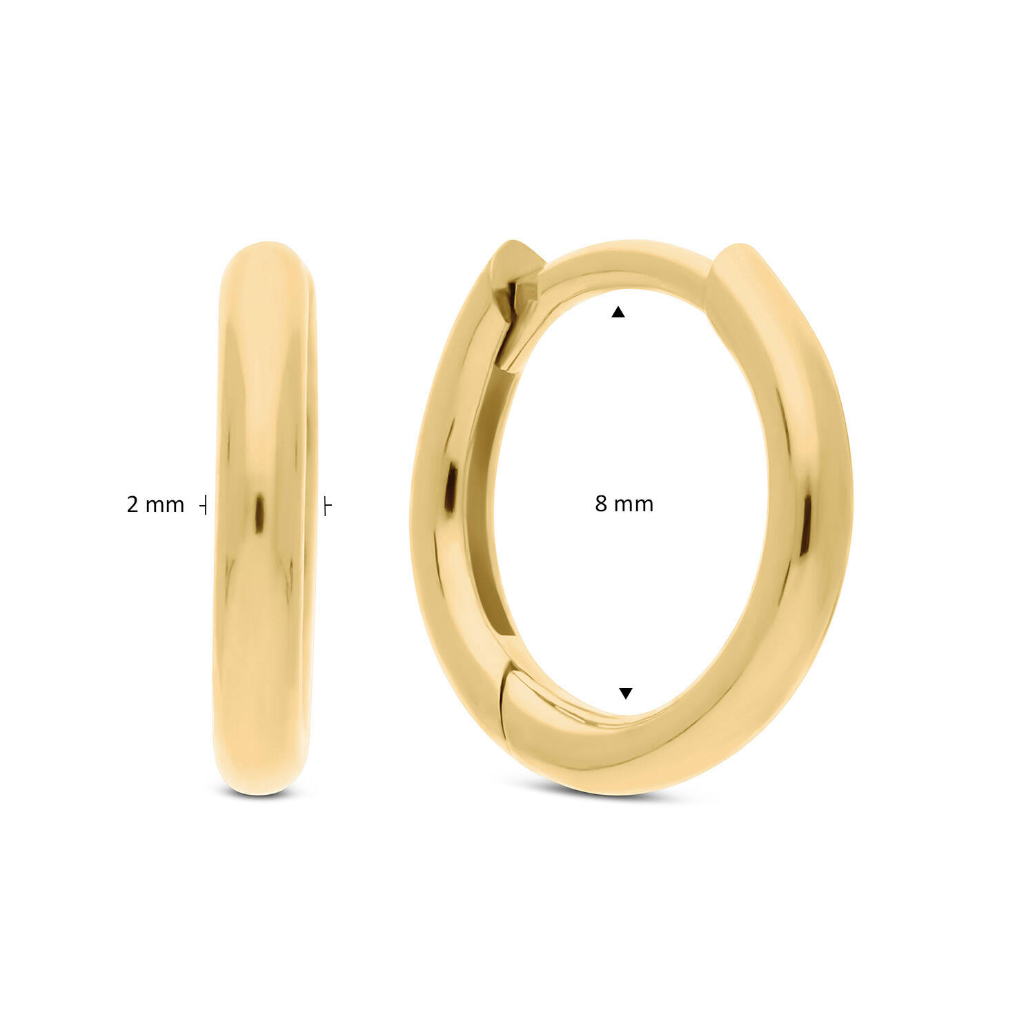  Earrings - Round - Ø 8mm
