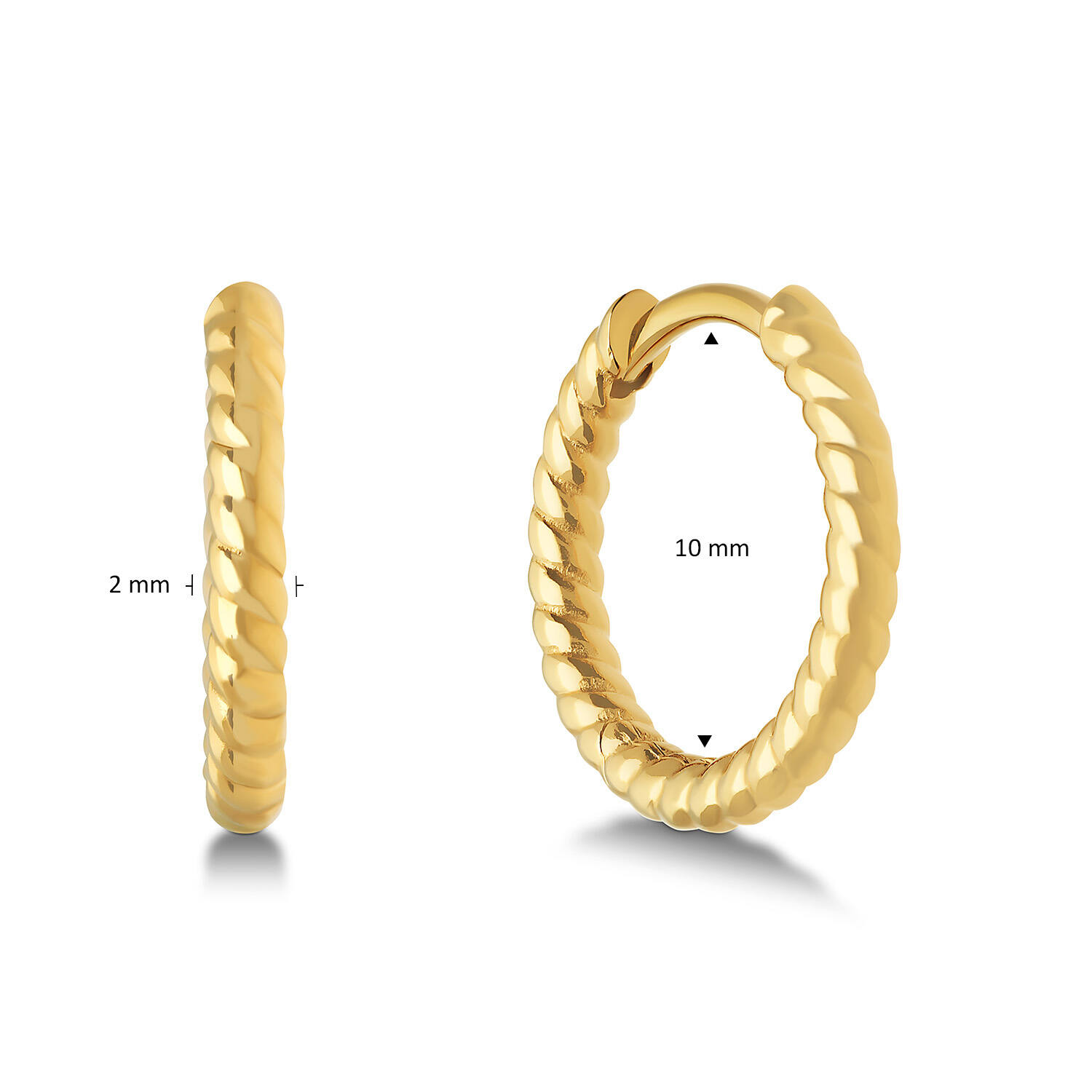  Earrings - Round - Ø 10mm