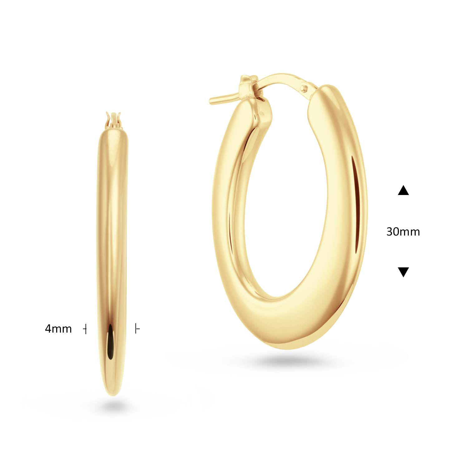  Créoles - Chunky Chic - Rond - Ø 30mm