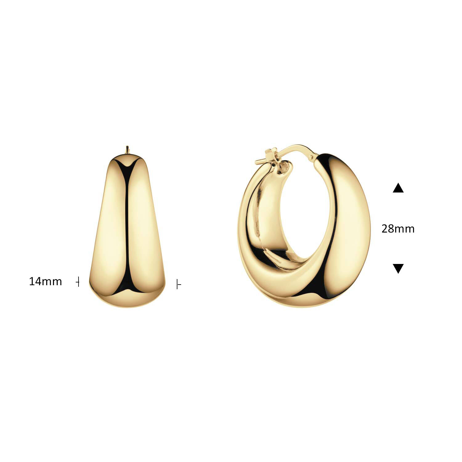  Ohrringe - Chunky Chic - Ø 30mm